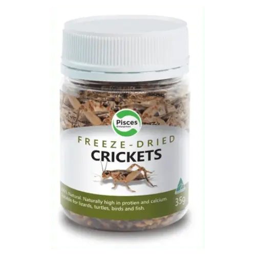 Pisces Freeze Dried Crickets Jar - Kellyville Pets