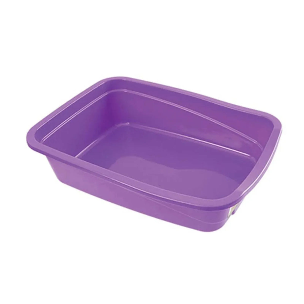 A purple PooWee Cat Litter Tray