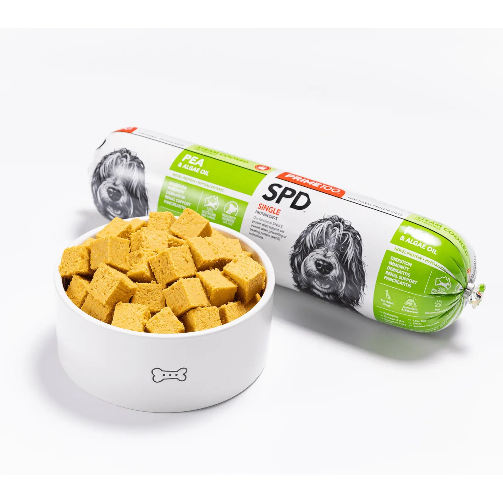 Prime100 Dog Food Roll A/F 200V Pea & Algae Oil - Kellyville Pets