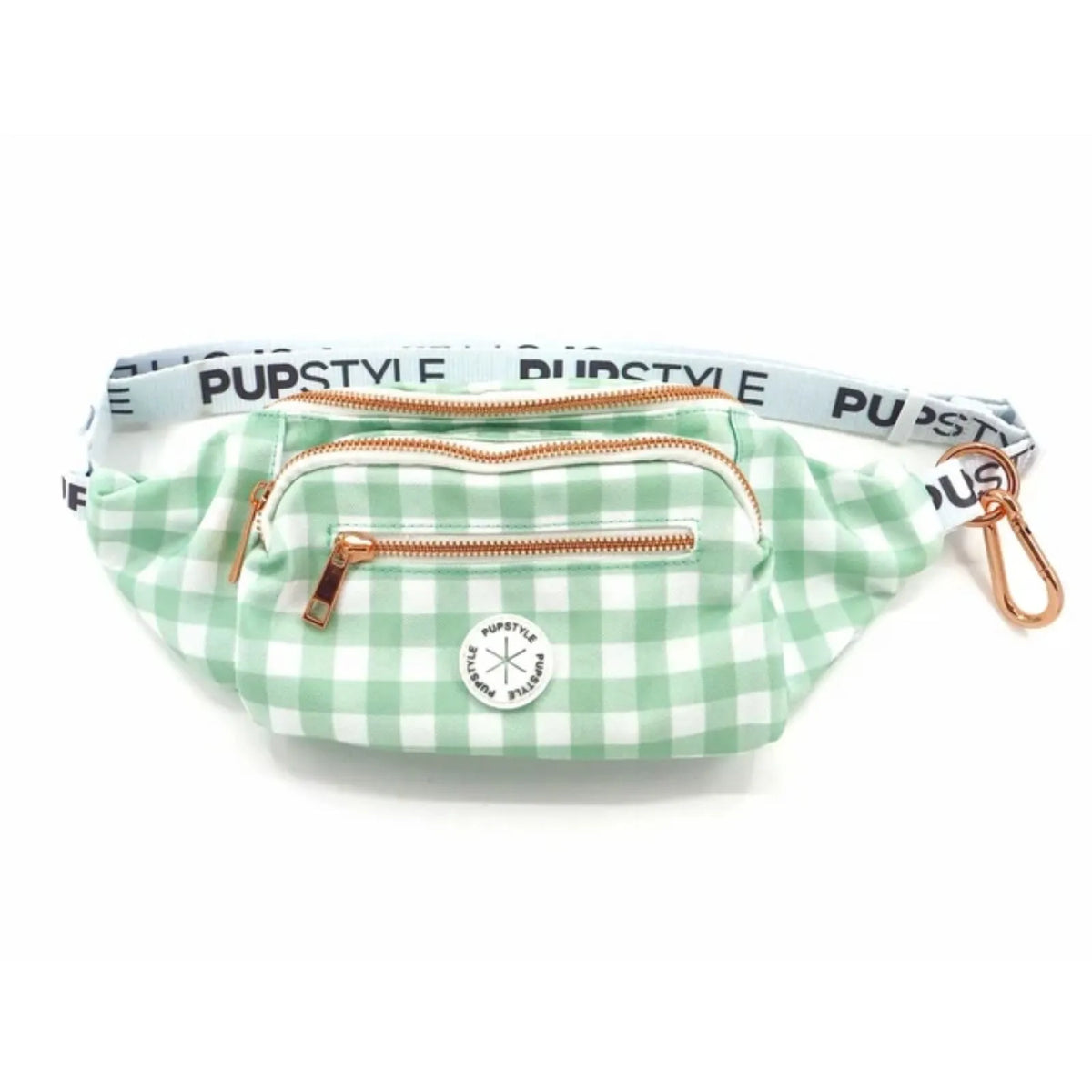 Pupstyle Sweet Apple Dog Parent Bum Bag with adjustable waist strap.