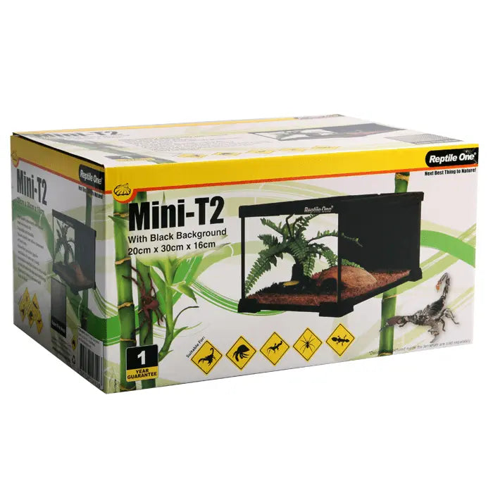 Reptile One T2 Glass Terrarium 20 x 30 x 16cm - Kellyville Pets