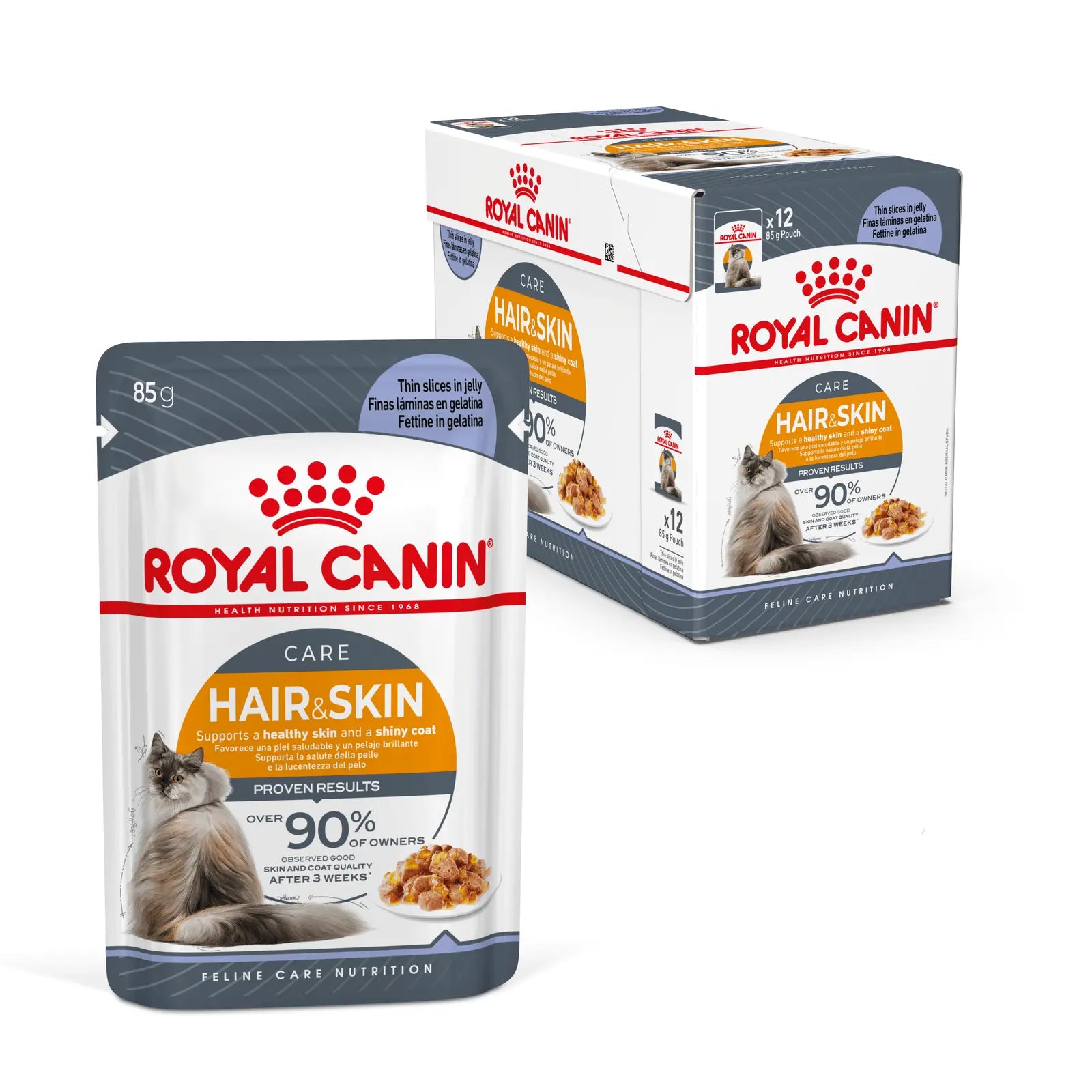 Royal Canin Cat Food Pouch Adult Hair & Skin Care in Jelly - Kellyville Pets