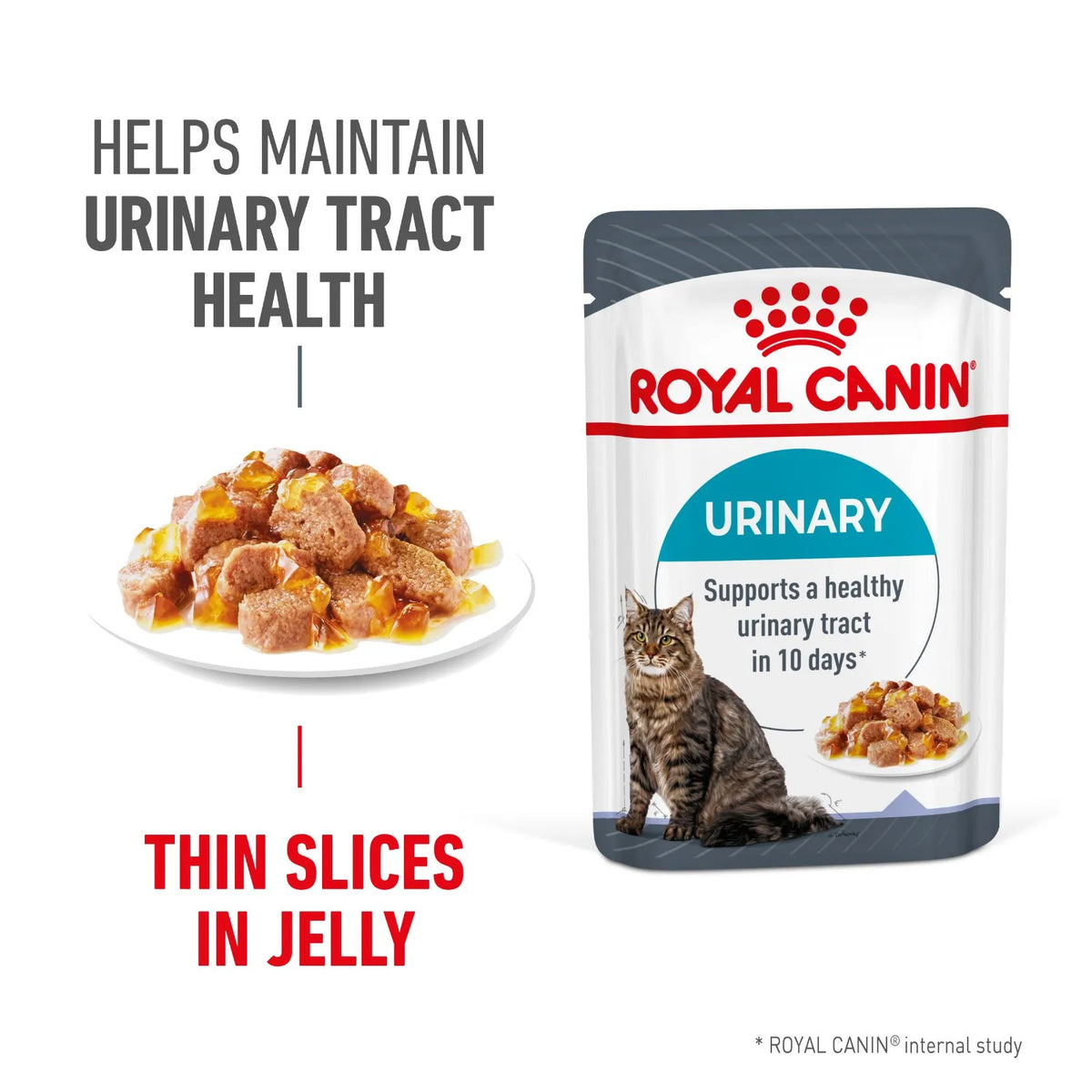 Royal Canin Cat Food Pouch Adult Urinary Care Jelly - 85g x 12