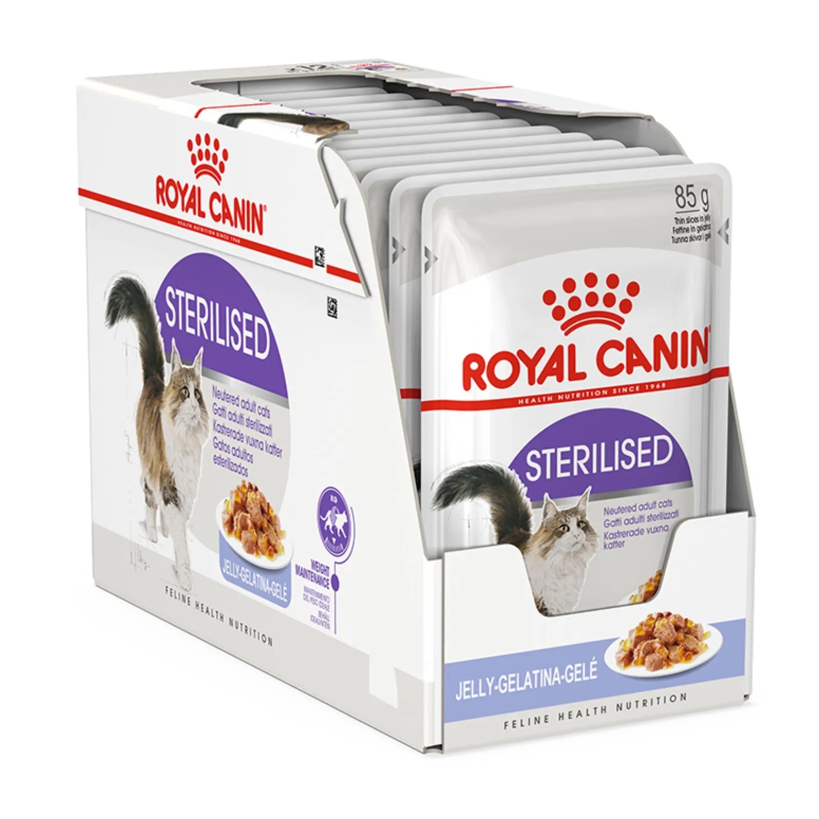 Royal Canin Cat Food Pouch Sterilised Adult in Jelly - 85g x 12