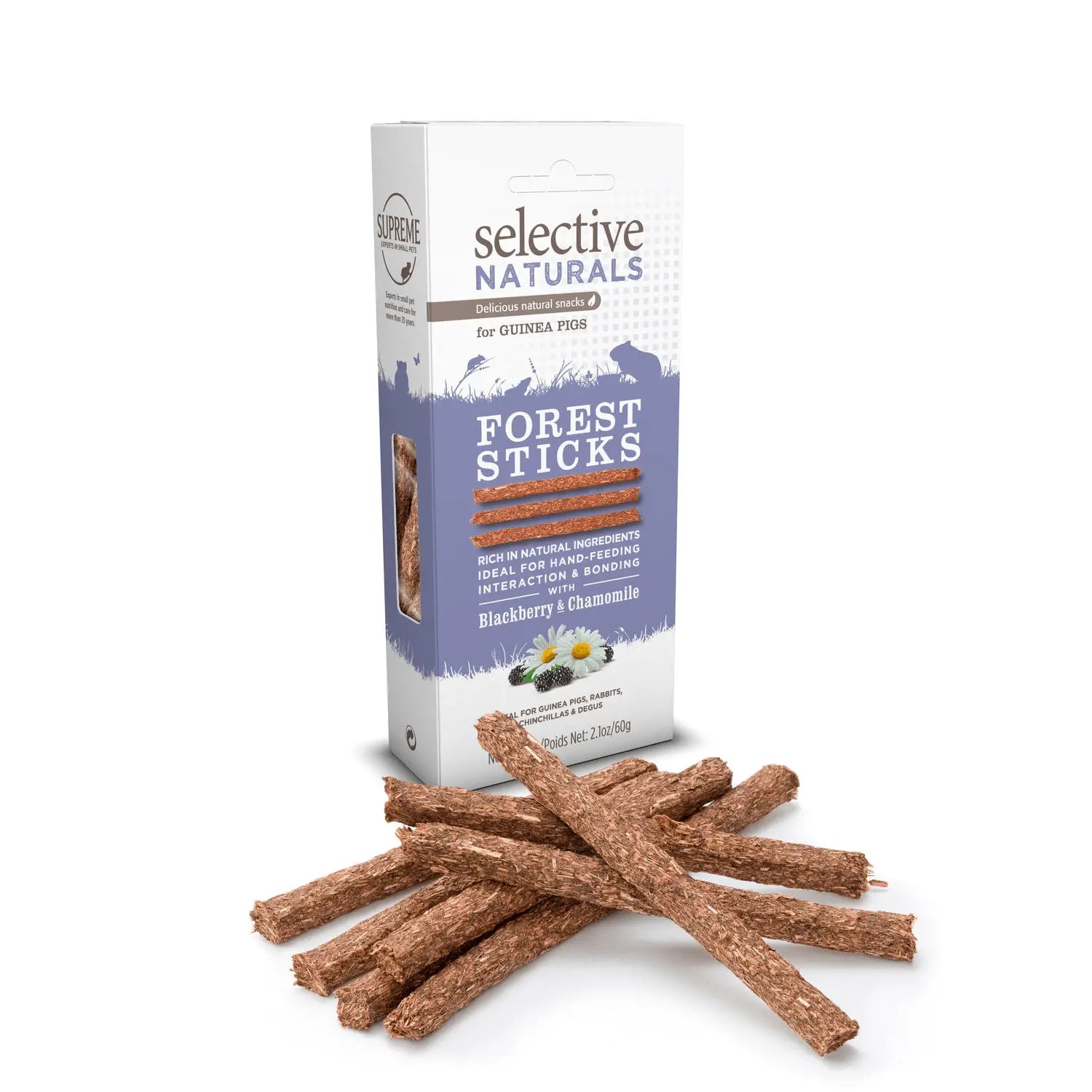 Selective Naturals Small Animal Pig Forest Sticks 60g - Kellyville Pets