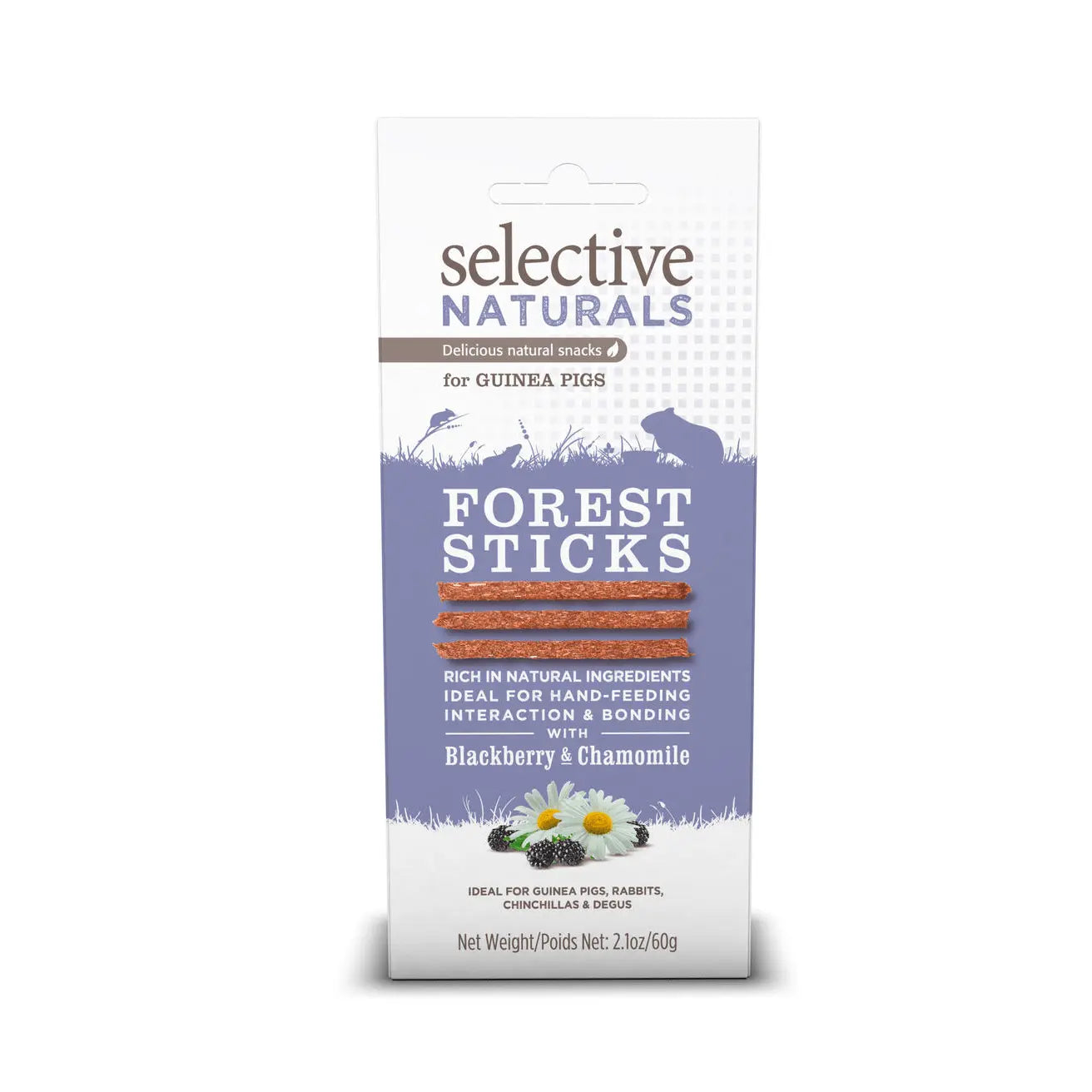 Selective Naturals Small Animal Pig Forest Sticks 60g - Kellyville Pets