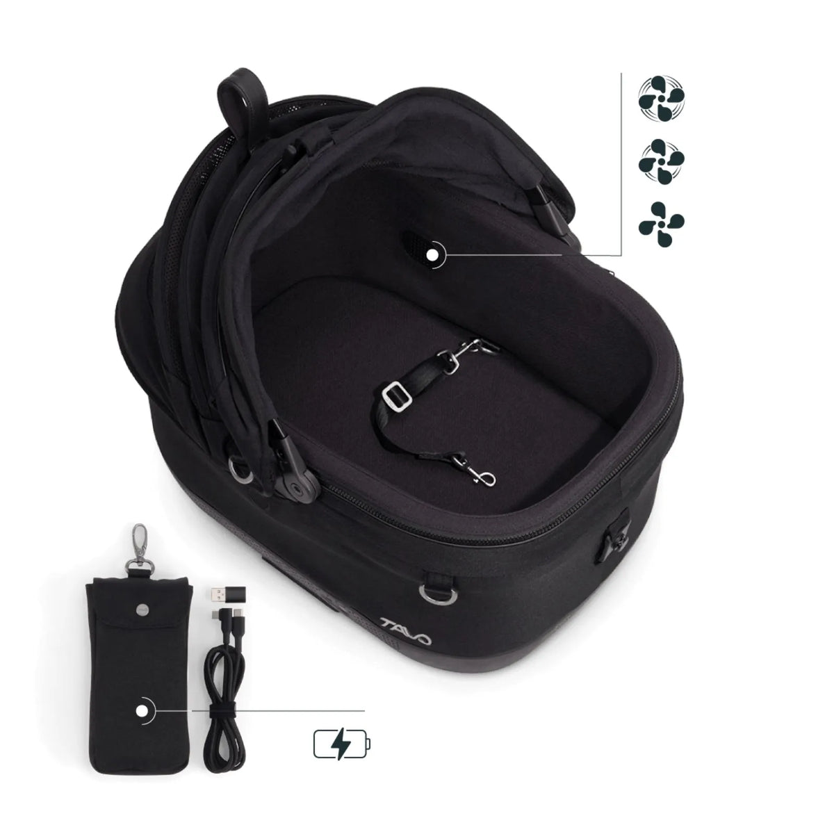 Tavo Maeve iso5X Wind Pet Car Seat Carrier