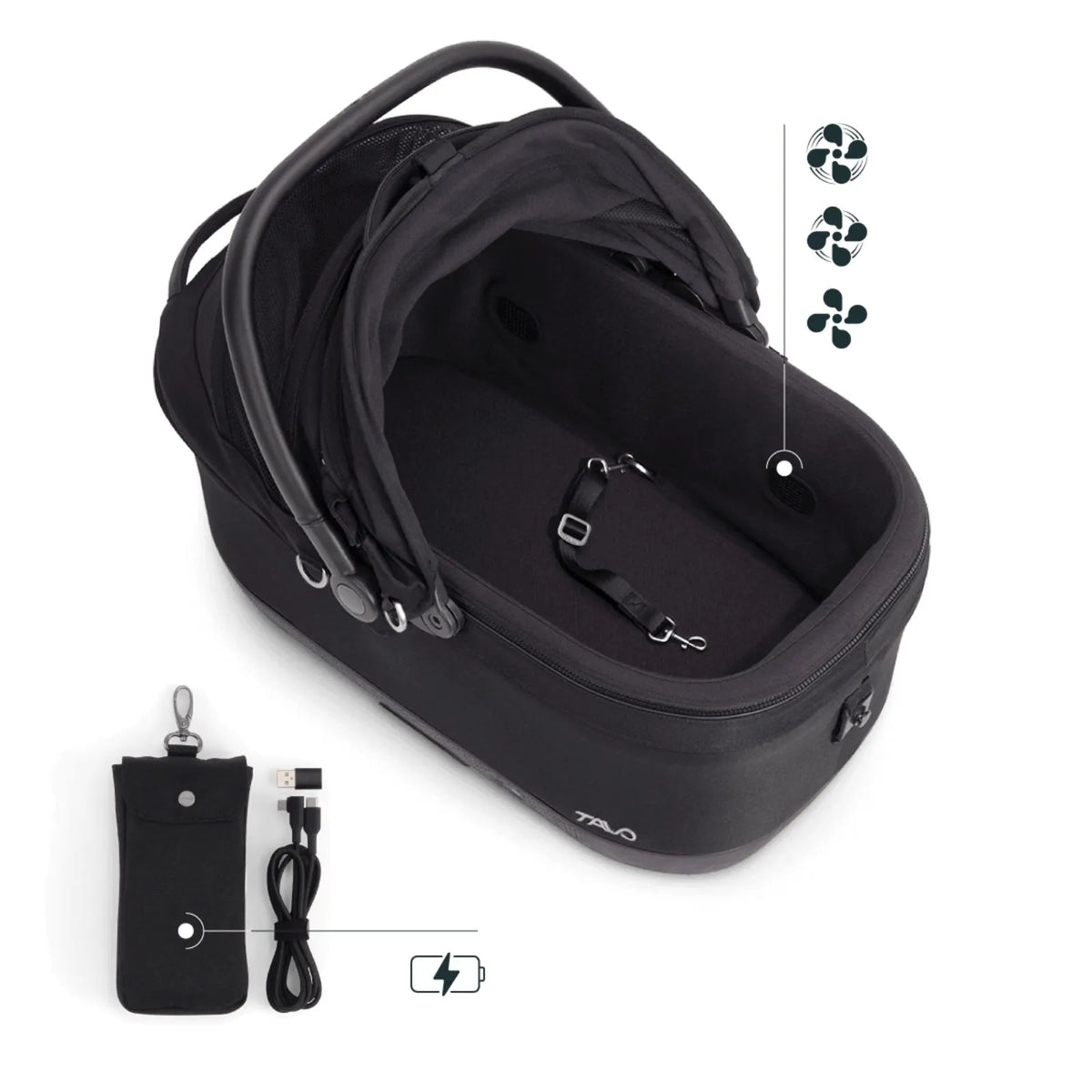 Tavo Maeve iso6X Wind Pet Car Seat Carrier