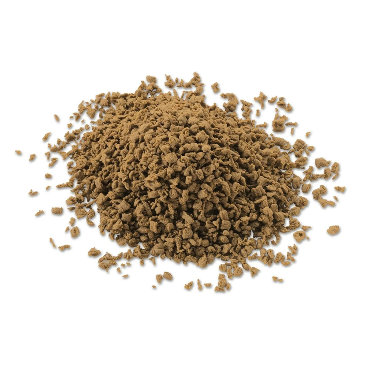 A pile of TetraBits Brilliant Colour 30g tropical fish food granules