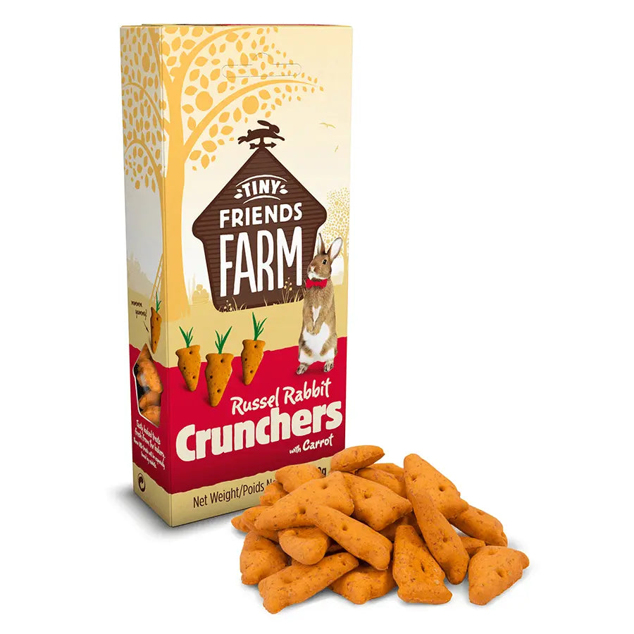 Tiny Friends Farm Crunchers Treats with Carrot 120g - Kellyville Pets