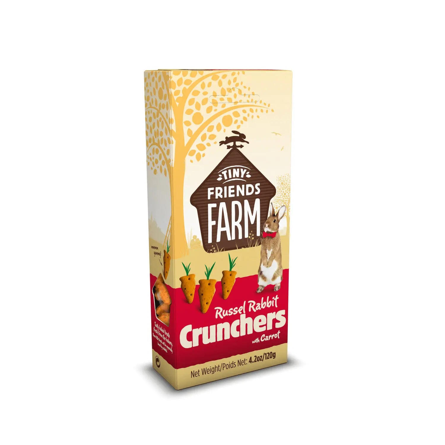 Tiny Friends Farm Crunchers Treats with Carrot 120g - Kellyville Pets