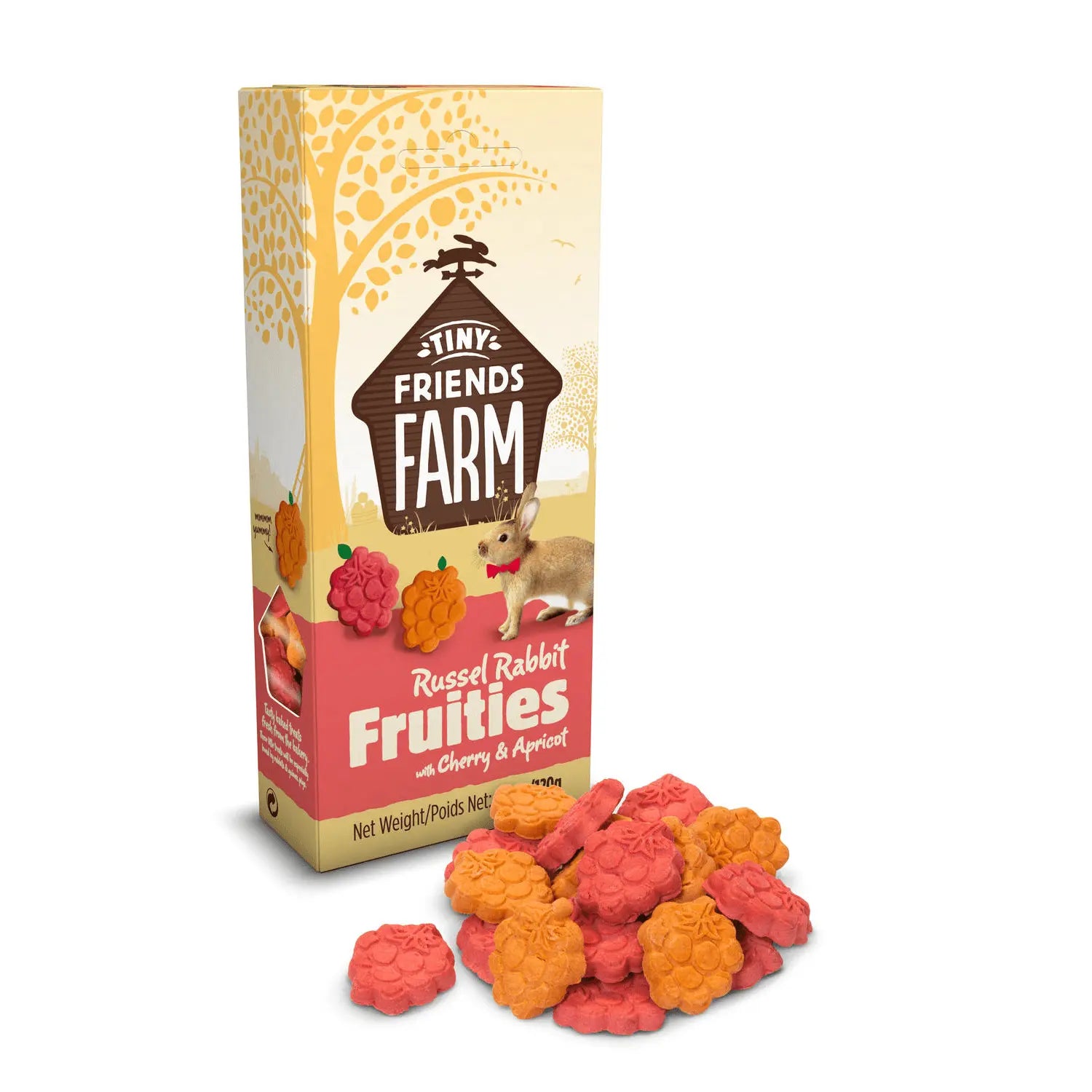 Tiny Friends Farm Fruitees Treat with Cherry & Apricot 120g - Kellyville Pets