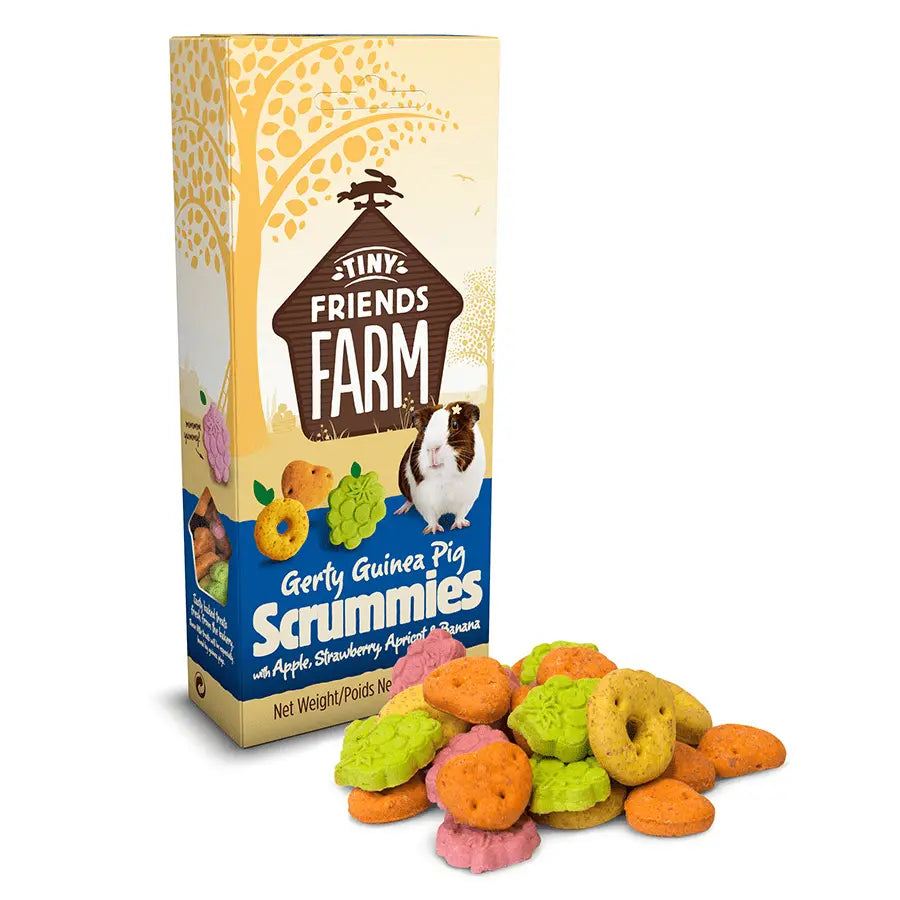 Tiny Friends Farm Gerty Scrummies with Apple, Strawberry, Apricot & Banana 120g - Kellyville Pets