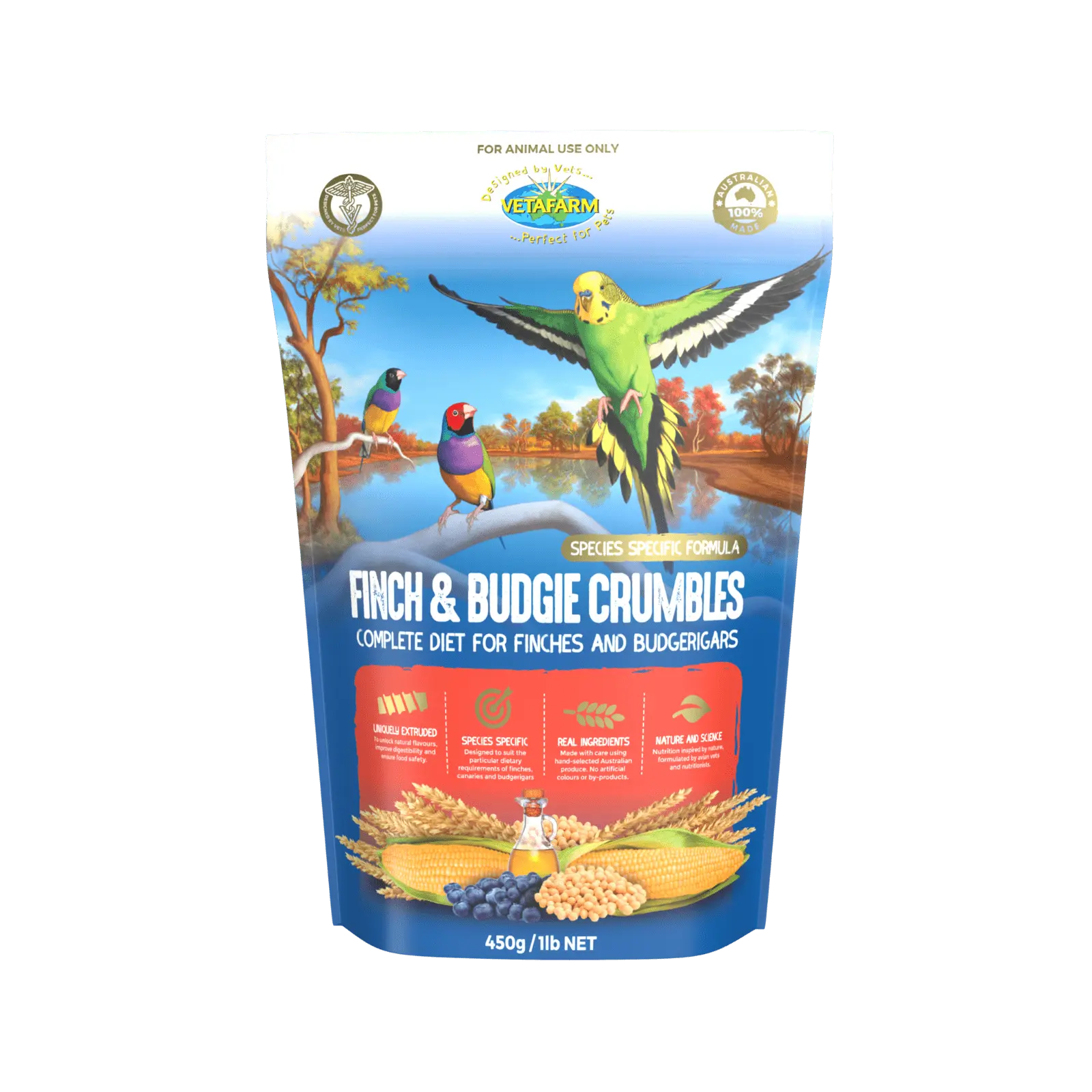 Vetafarm Finch & Budgie Crumbles - Kellyville Pets