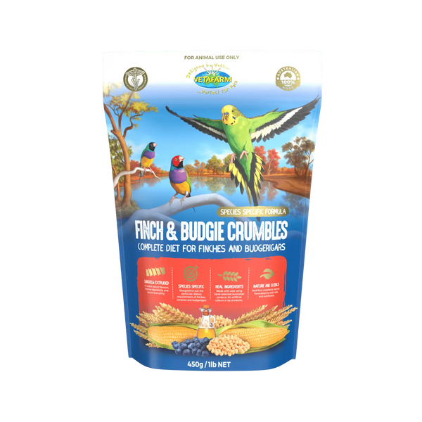 Vetafarm Finch & Budgie Crumbles - Kellyville Pets