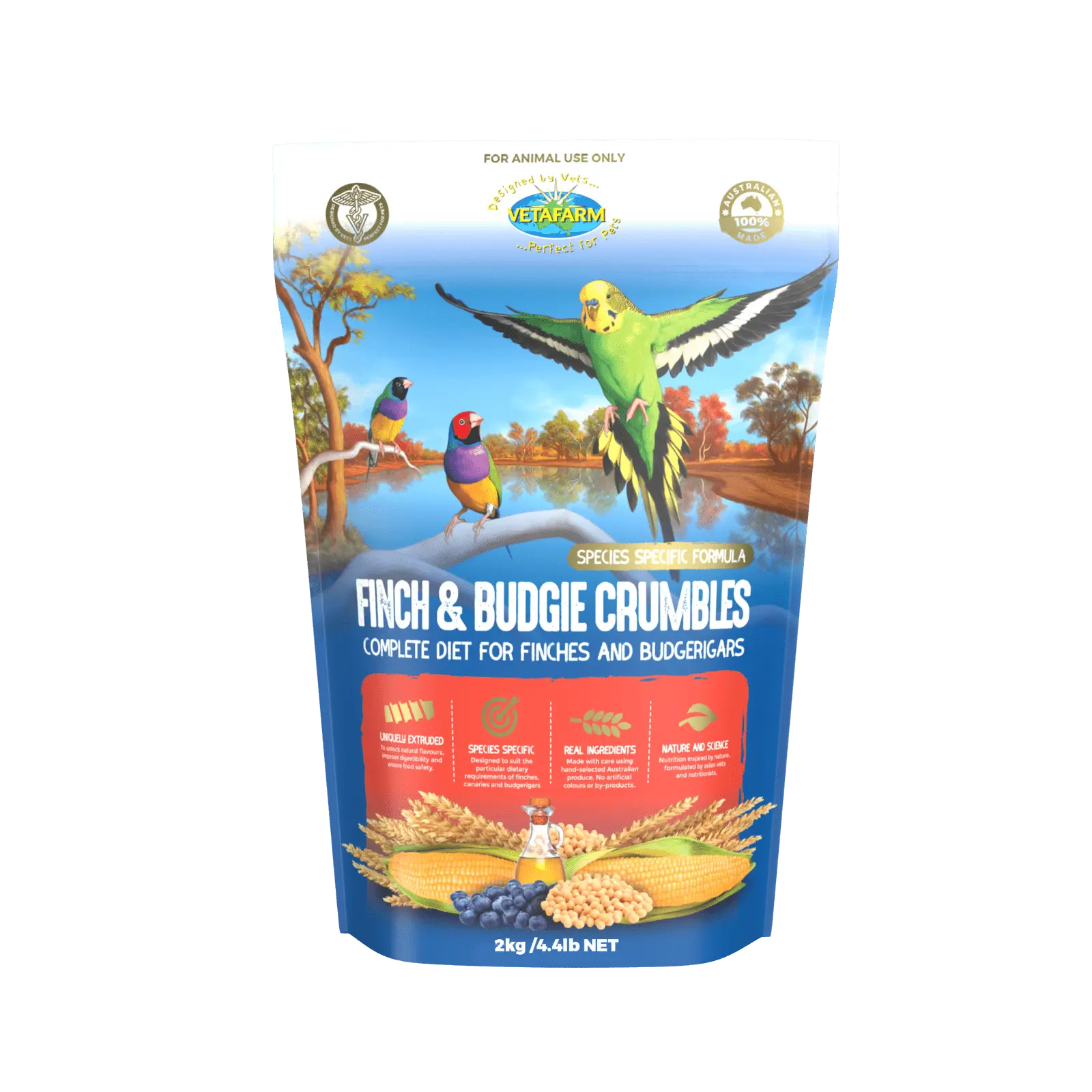 Vetafarm Finch & Budgie Crumbles - Kellyville Pets