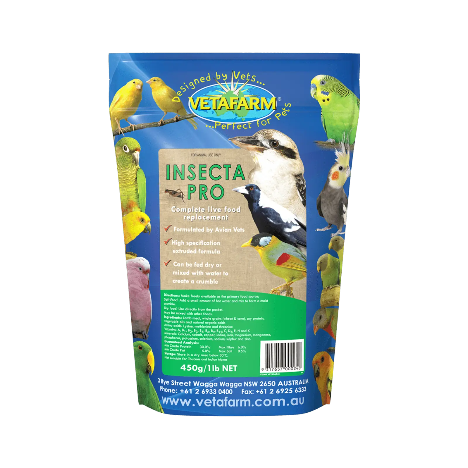 Vetafarm Insecta - Pro 450g - Kellyville Pets