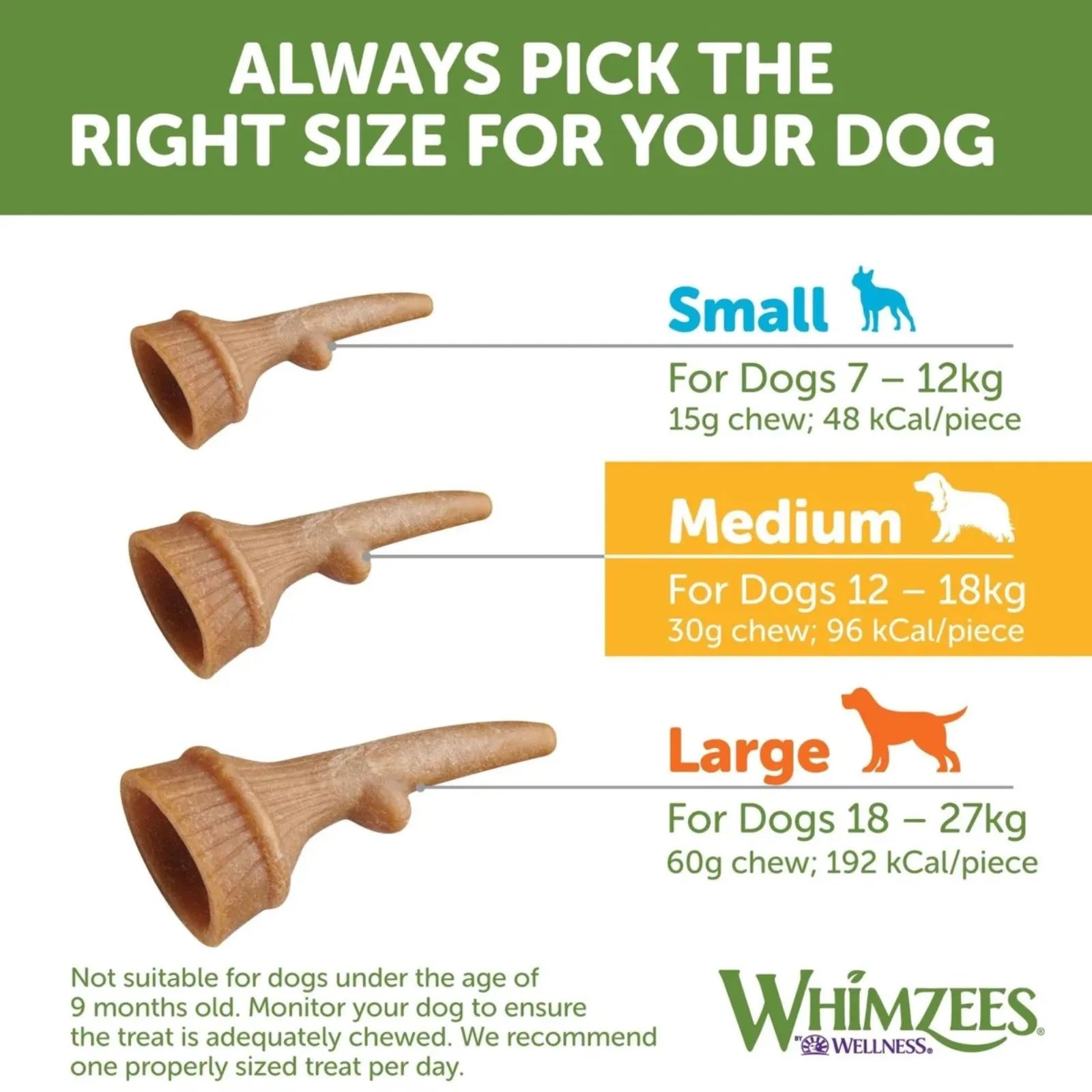Whimzees Occupy Antlers Small 24pk