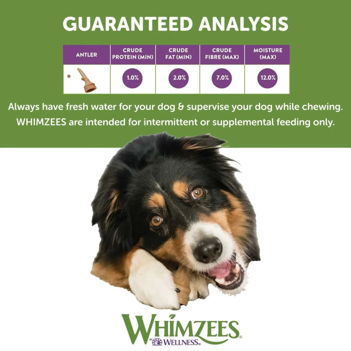 Whimzees Occupy Antlers Medium 12pk