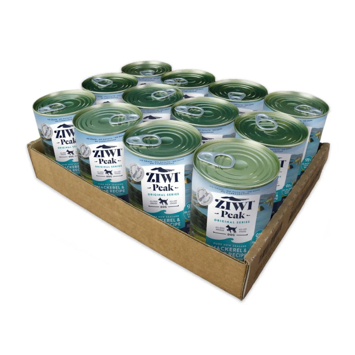 Ziwi Peak Dog Food Can Mackerel & Lamb - 390g x 12