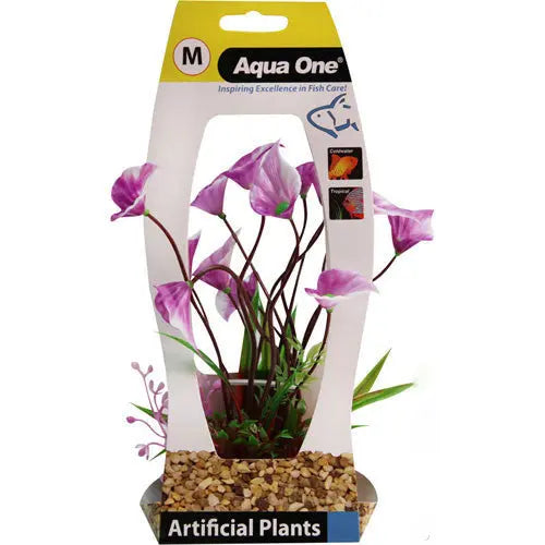 Plastic Plant Yellow Villarsia Medium Aqua One