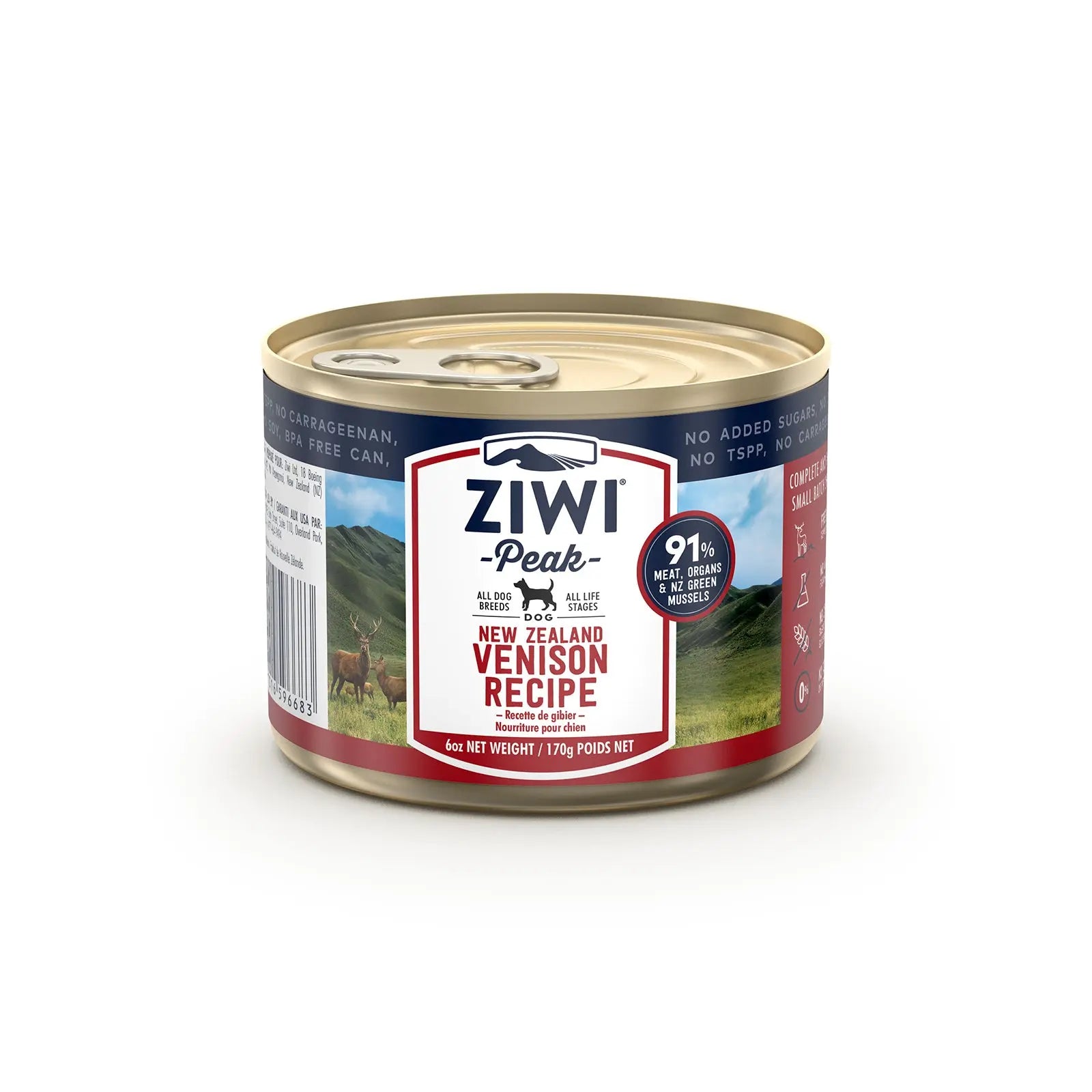 Ziwi Peak Dog Food Can Venison Ziwi Peak