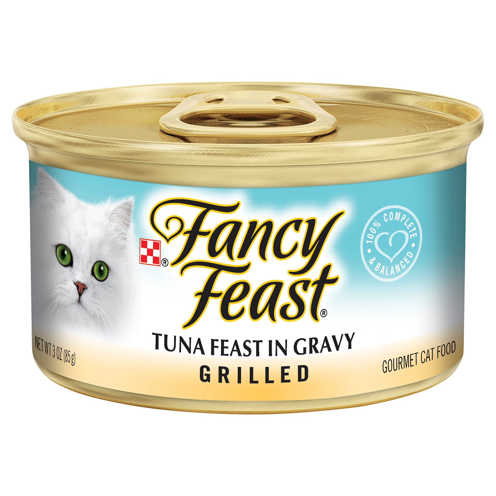 Fancy Feast Cat Food Can Adult Grilled Tuna Feast in Gravy