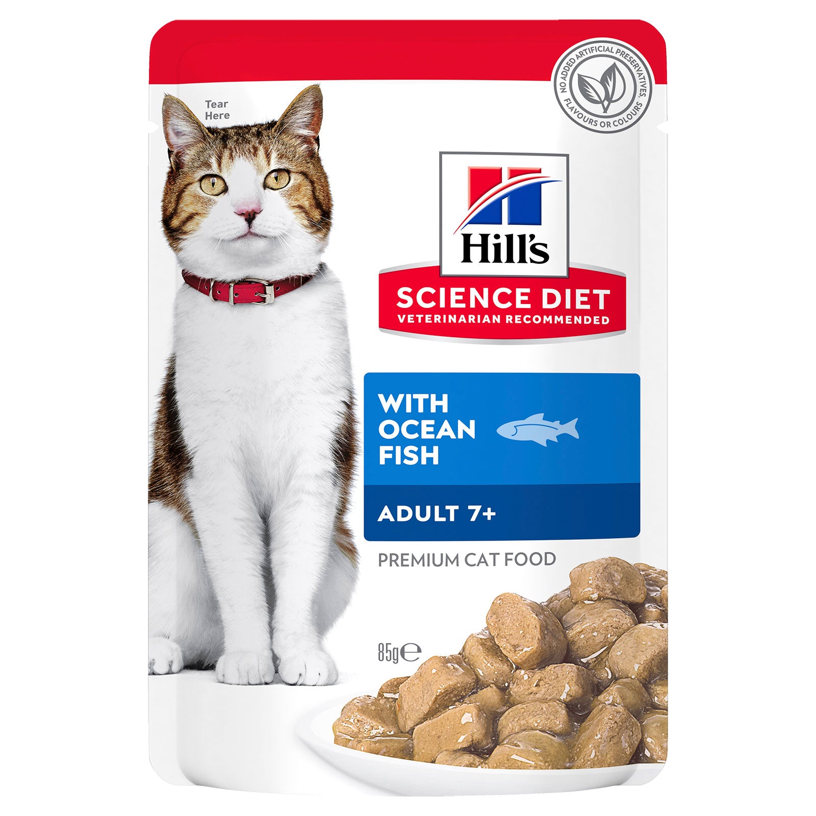 Hill's Science Diet Cat Food Pouch Adult 7+ Ocean Fish