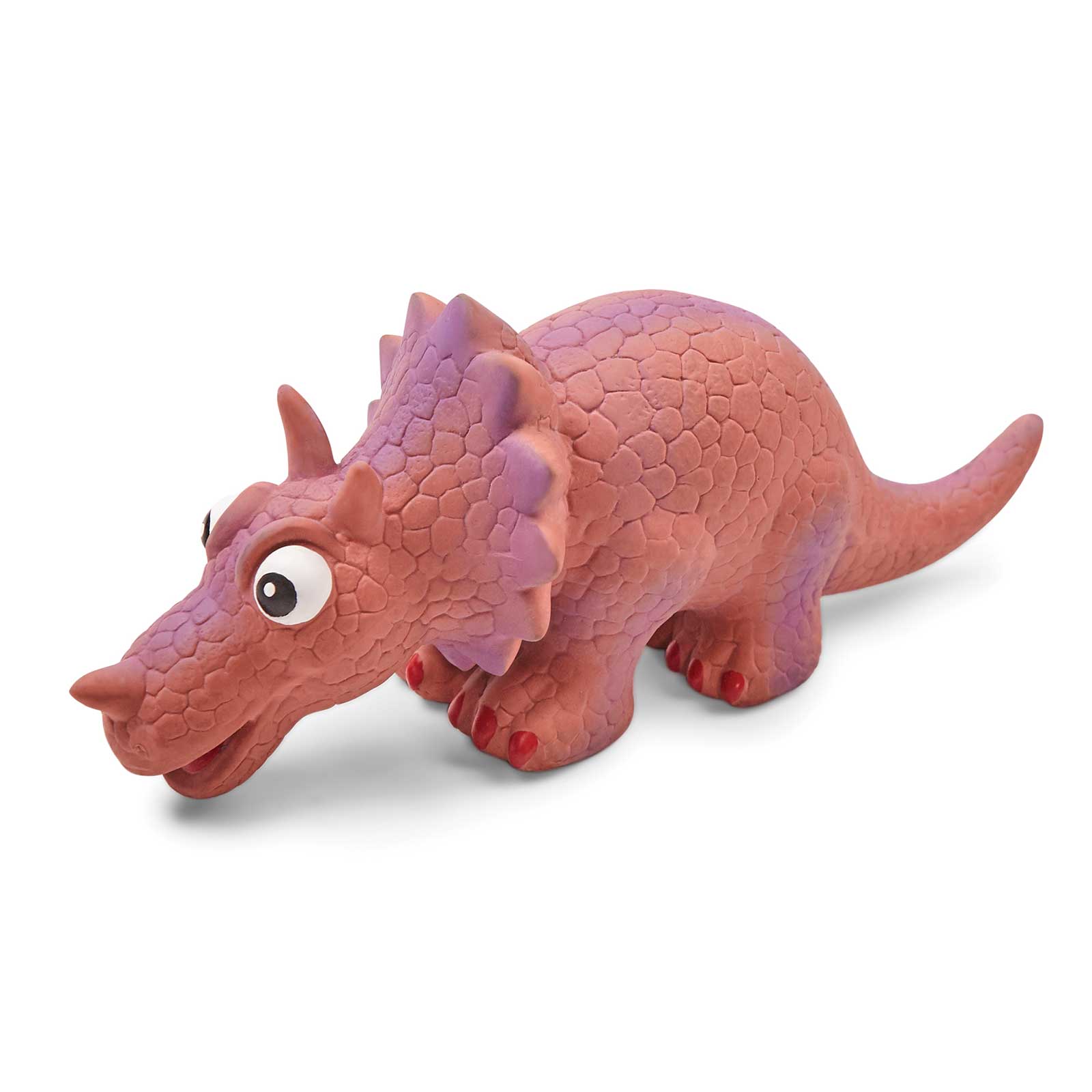 Kazoo Latex Dog Toy Triceratops