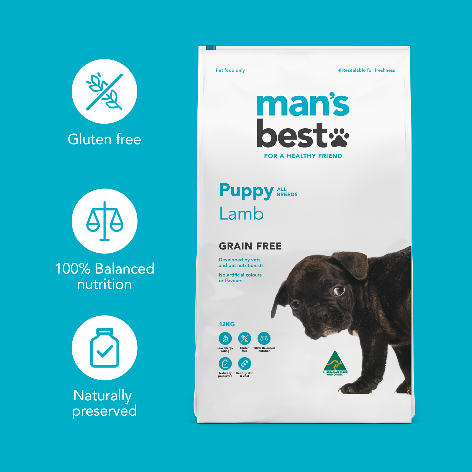 Man's Best Dog Food Puppy Lamb