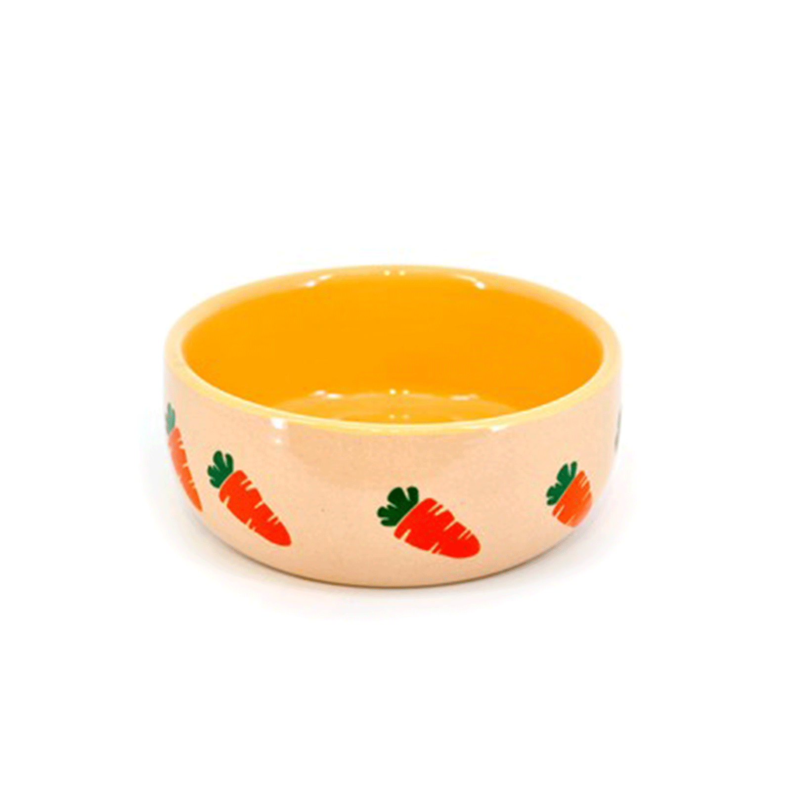Bowl Ceramic Carrot 4.6in