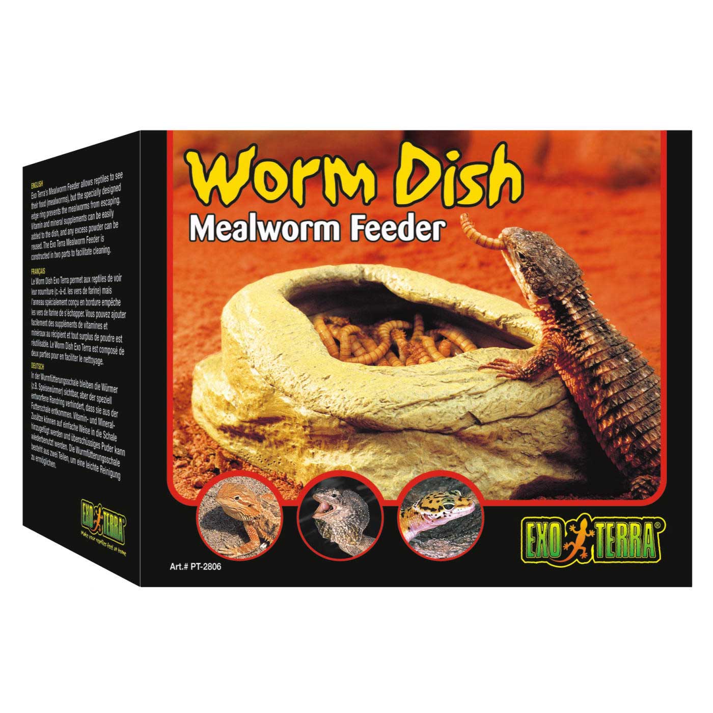 Exo Terra Worm Dish Mealworm Feeder