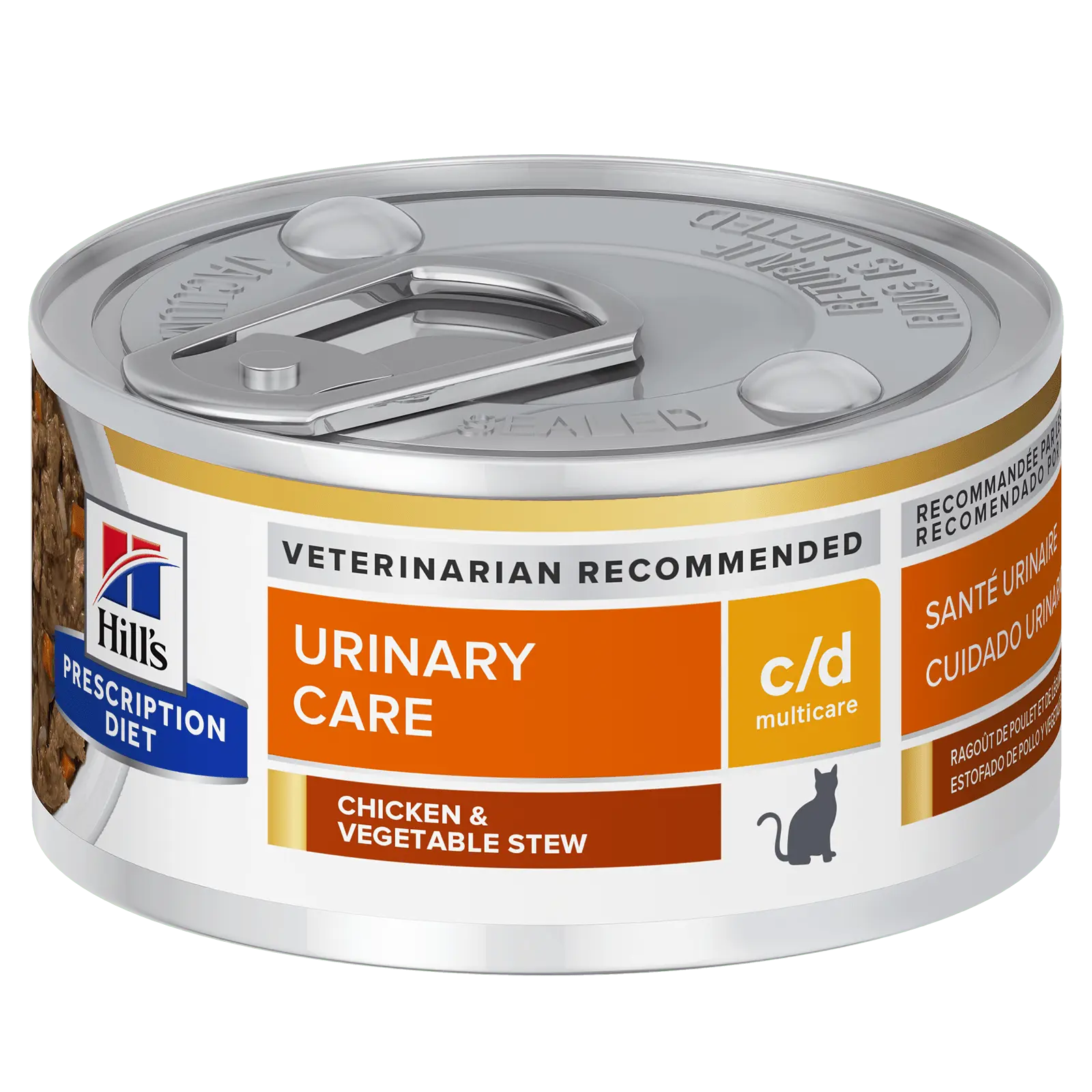 Hill's Prescription Diet Cat Food Can c/d Multicare Urinary Care Chicken & Vegetable Stew - Kellyville Pets