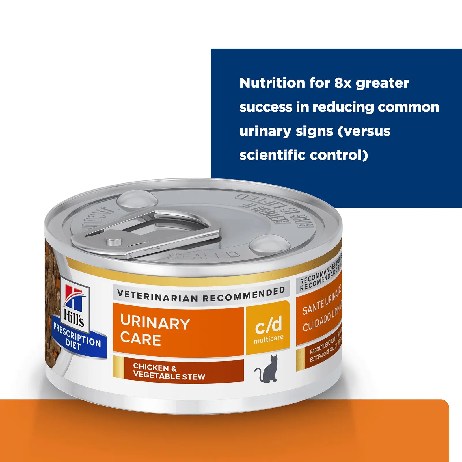Hill's Prescription Diet Cat Food Can c/d Multicare Urinary Care Chicken & Vegetable Stew - Kellyville Pets