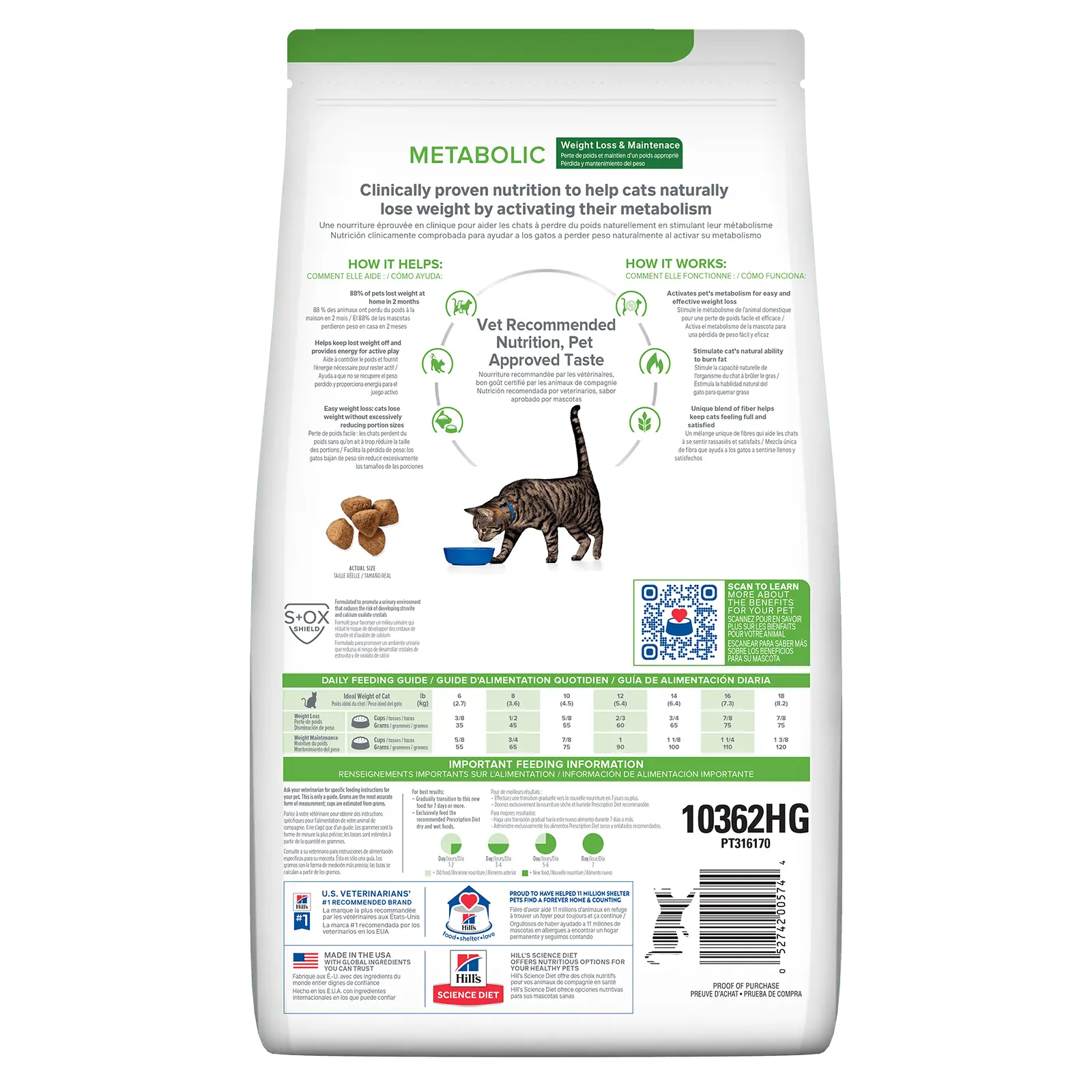 Hill's Prescription Diet Cat Food Metabolic Weight Loss & Maintenance - Kellyville Pets