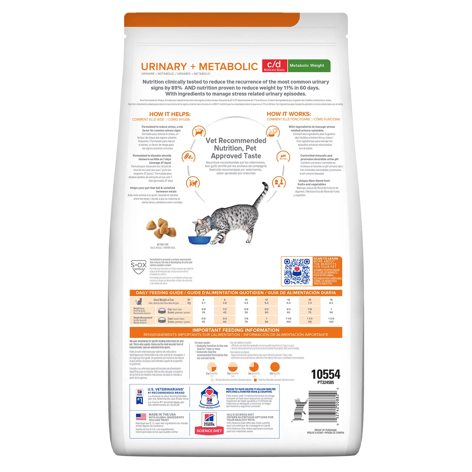 Hill's Prescription Diet Cat Food c/d Multicare Stress + Metabolic + Urinary Weight Care - Kellyville Pets