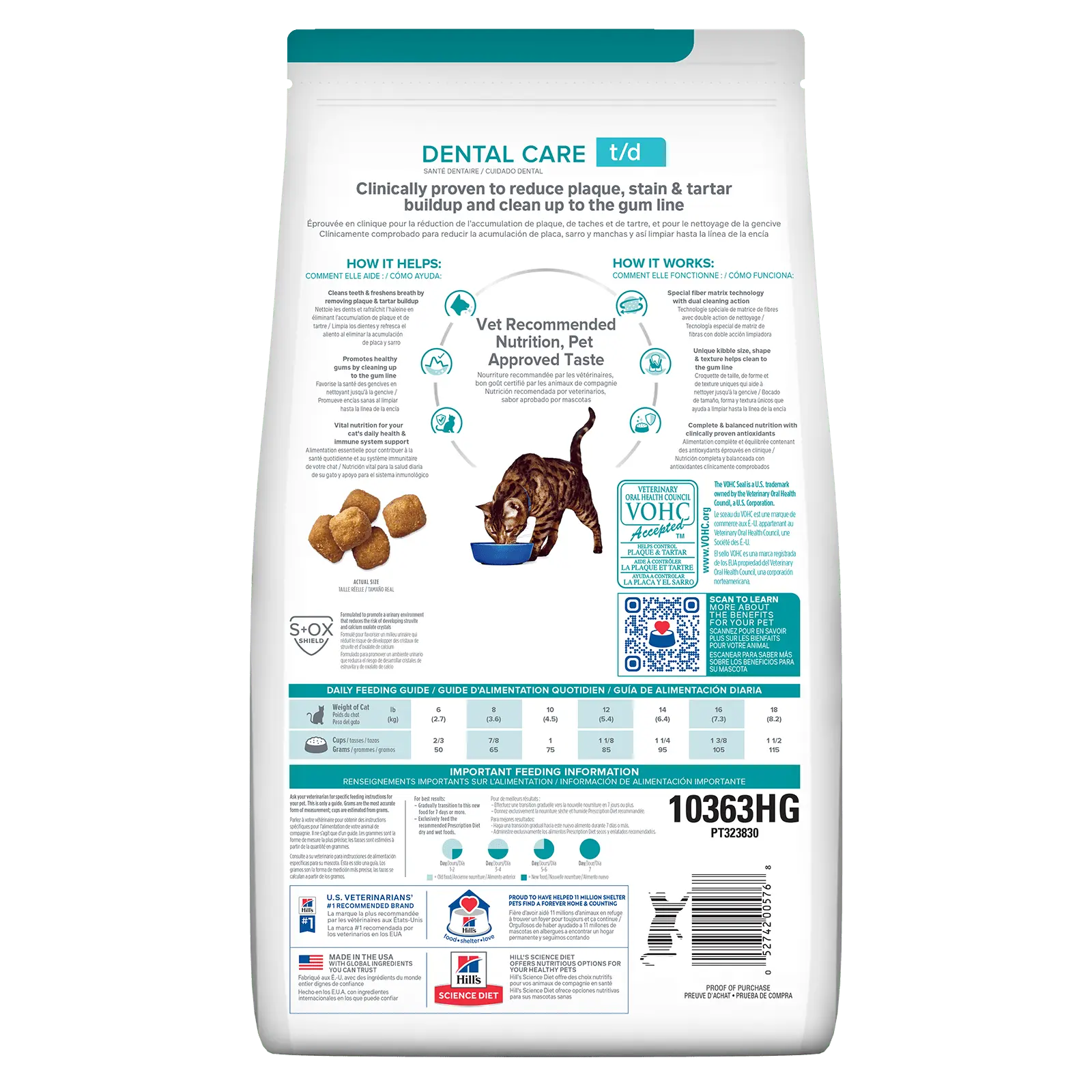 Hill's Prescription Diet Cat Food t/d Dental Care - Kellyville Pets