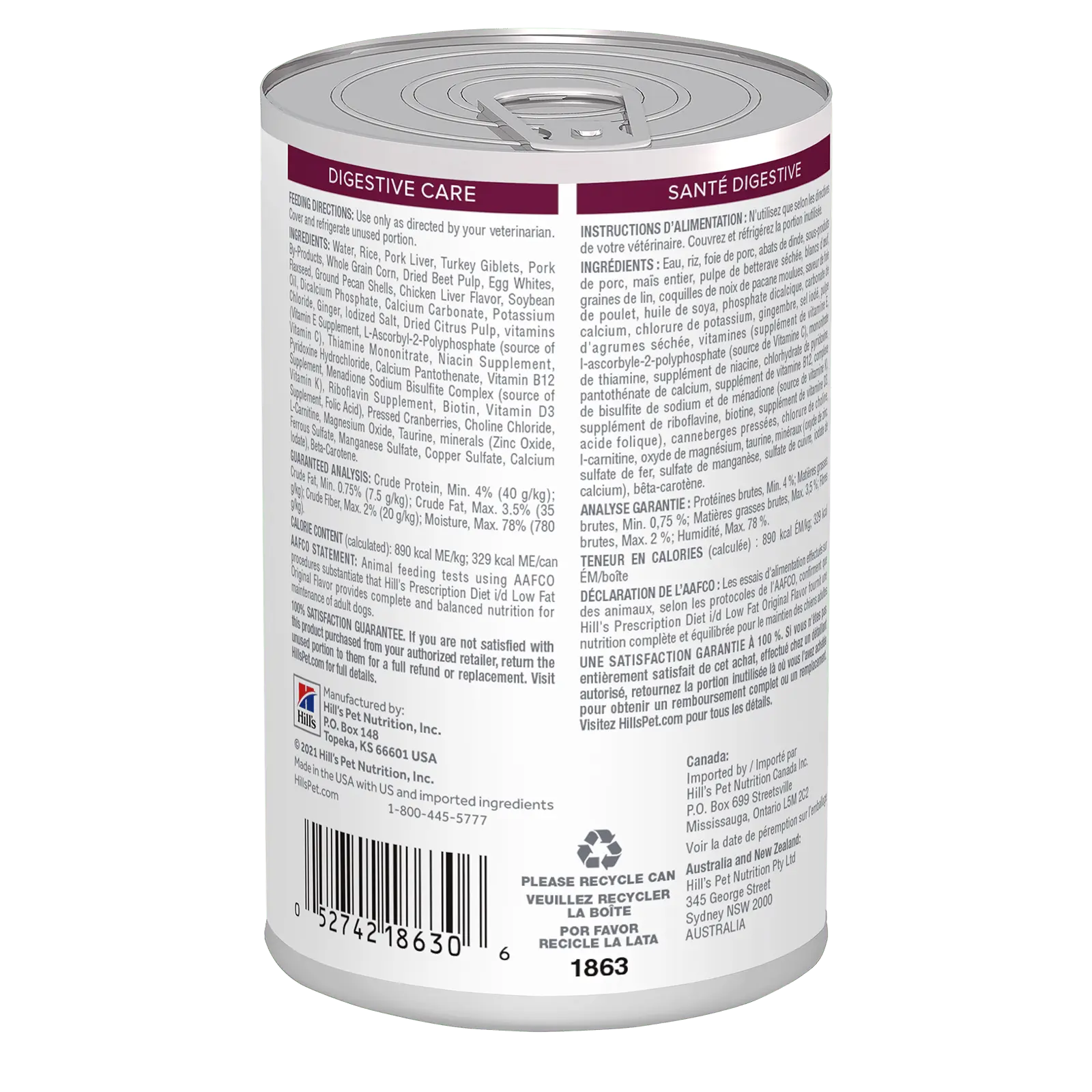 Hill's Prescription Diet Dog Food Can i/d Low Fat Digestive Care - Kellyville Pets