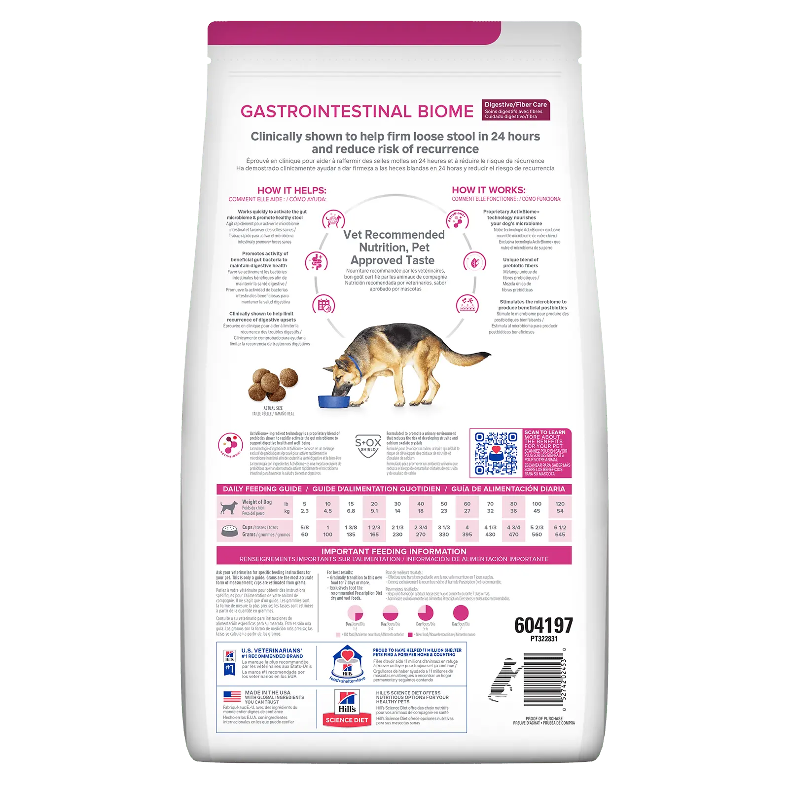 Hill's Prescription Diet Dog Food Gastrointestinal Biome Digestive/Fibre Care with Chicken - Kellyville Pets