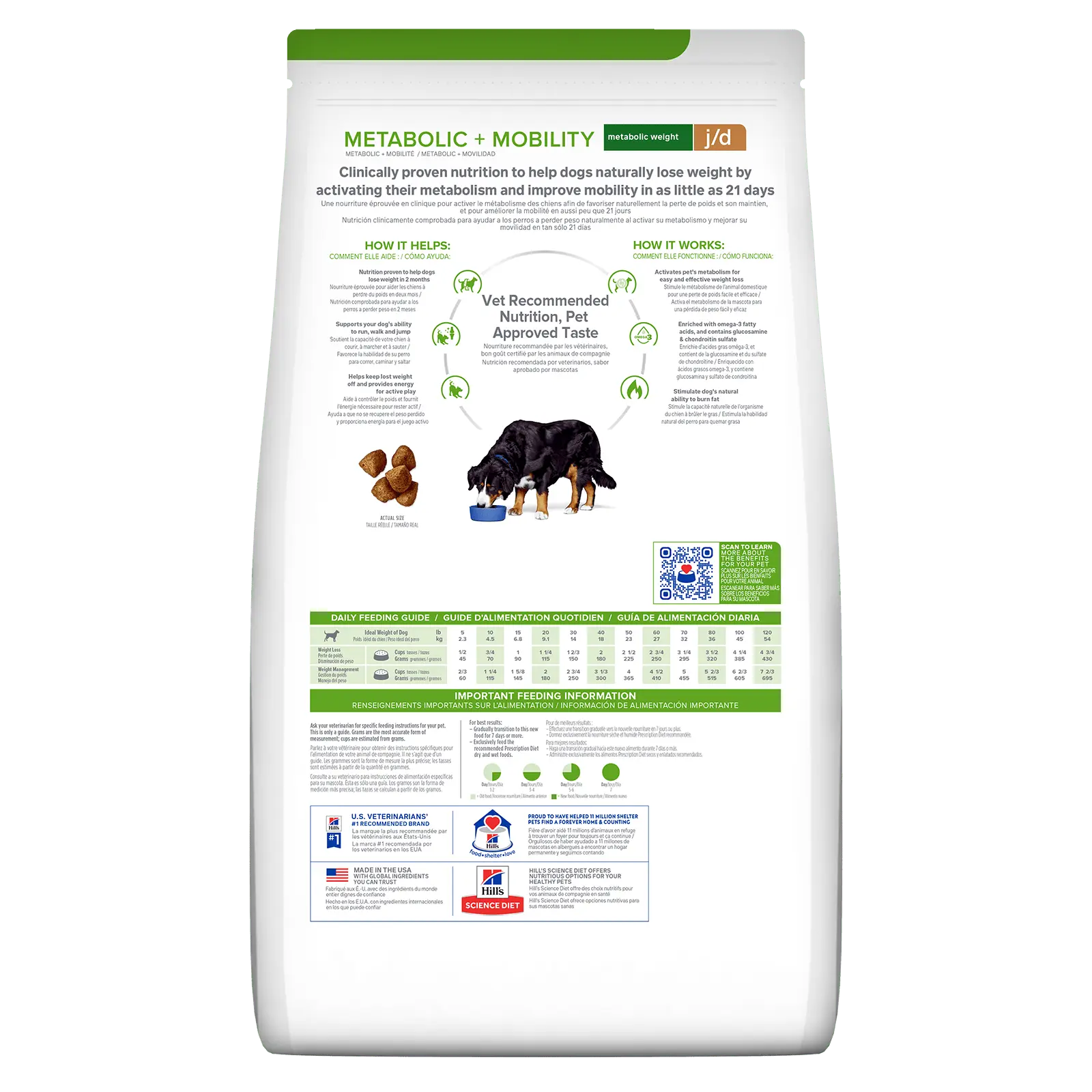 Hill's Prescription Diet Dog Food Metabolic Weight + j/d Mobility Care - Kellyville Pets