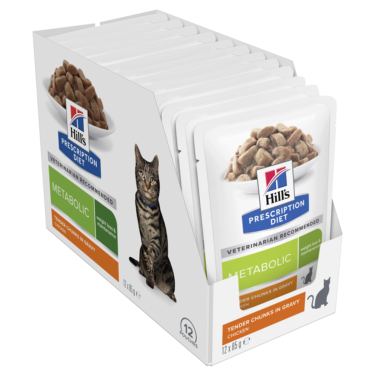 Hill's Prescription Diet Cat Food Pouch Metabolic Weight Loss & Maintenance