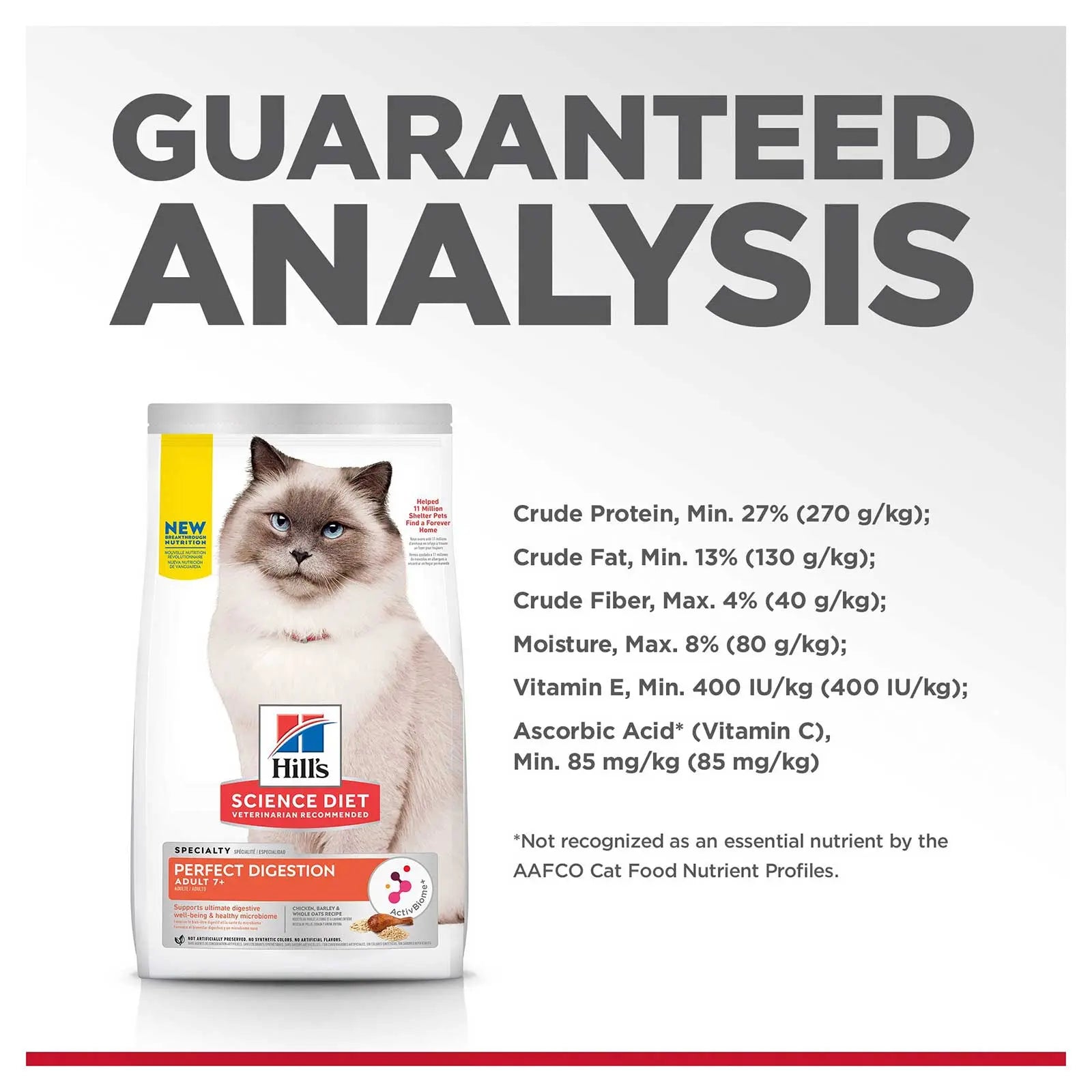 Hill's Science Diet Cat Food Adult 7+ Perfect Digestion - Kellyville Pets