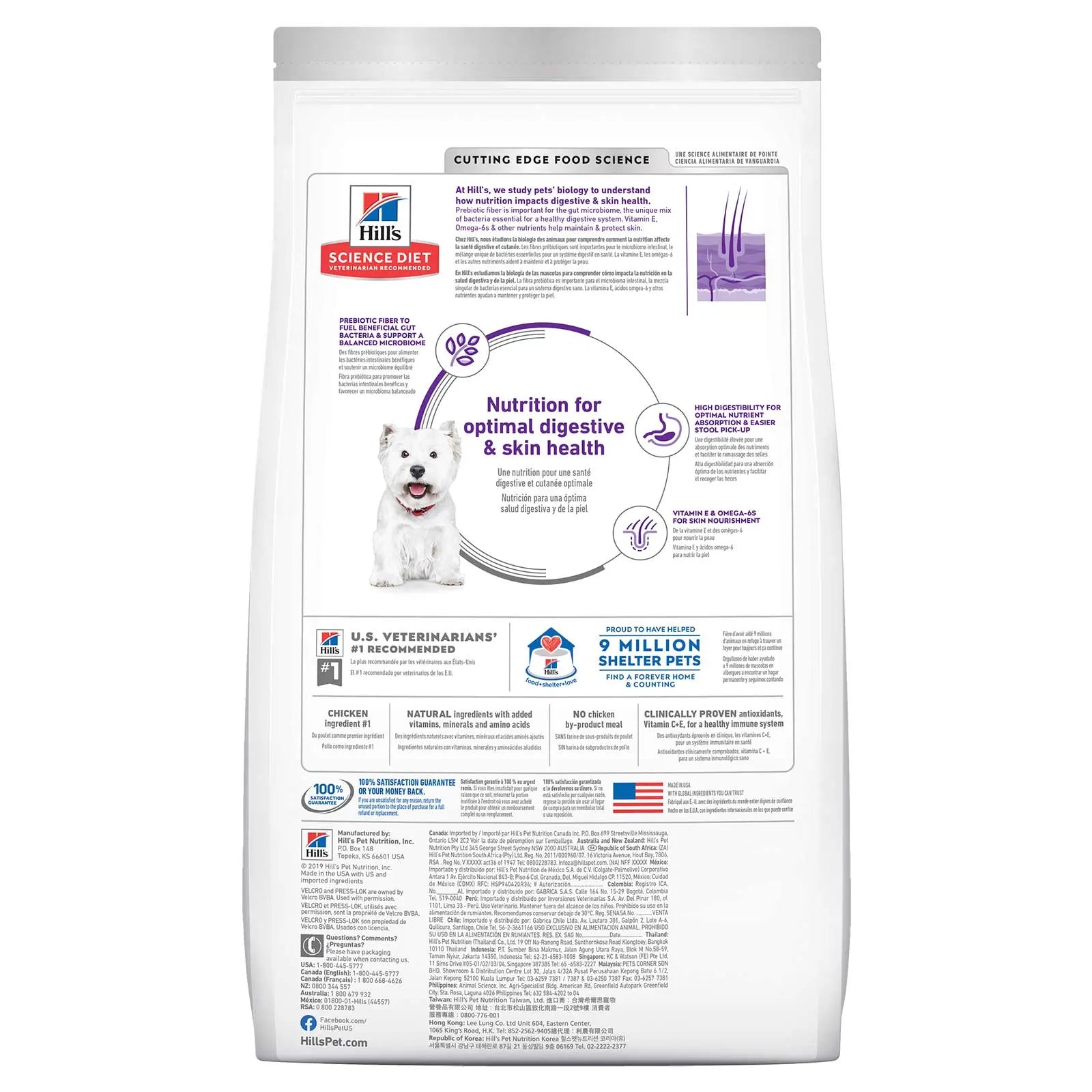 Hill's Science Diet Dog Food Adult Sensitive Stomach & Skin Small Bites - Kellyville Pets