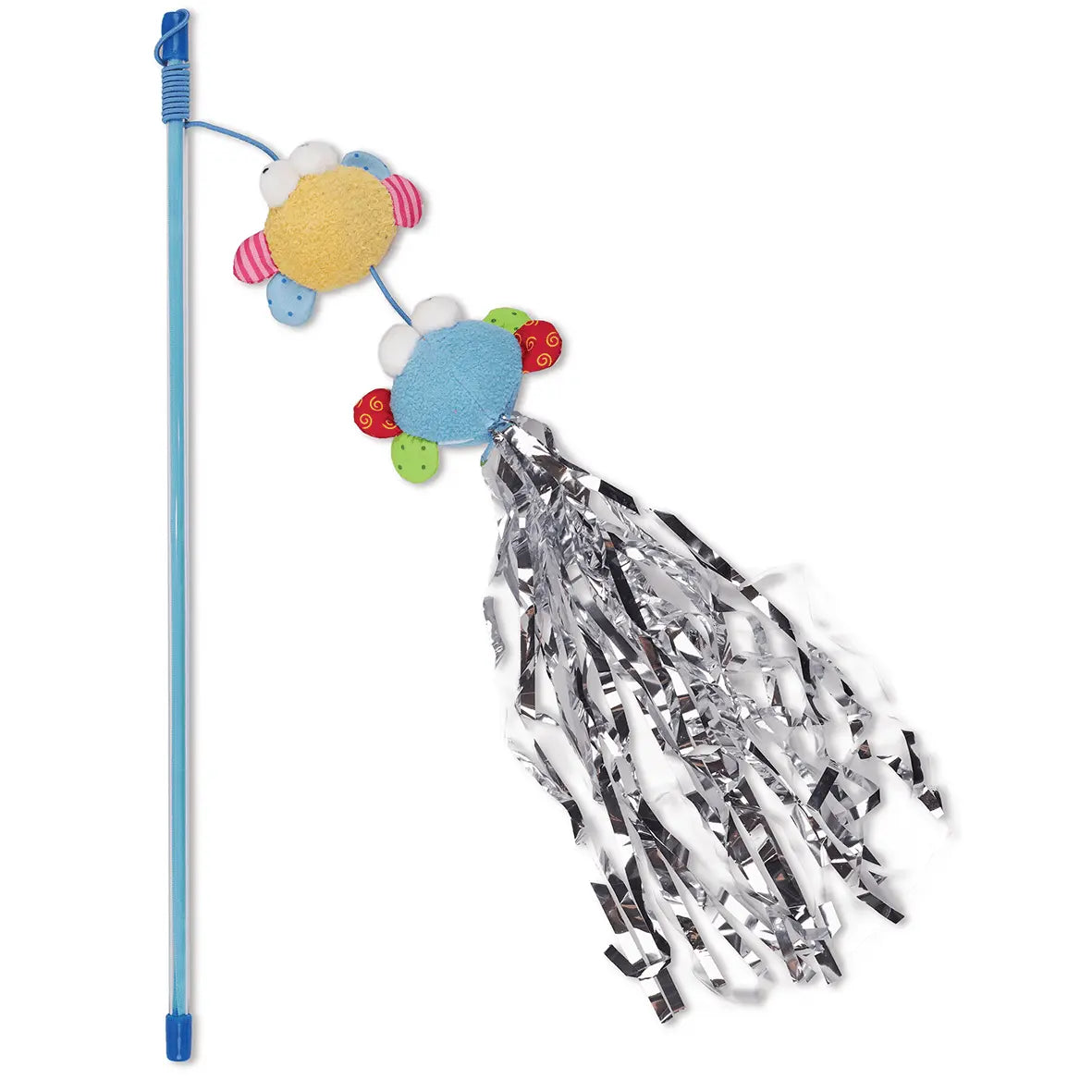 Kazoo Cat Toy Butterfly High Chase & Play Wand with Catnip - Kellyville Pets