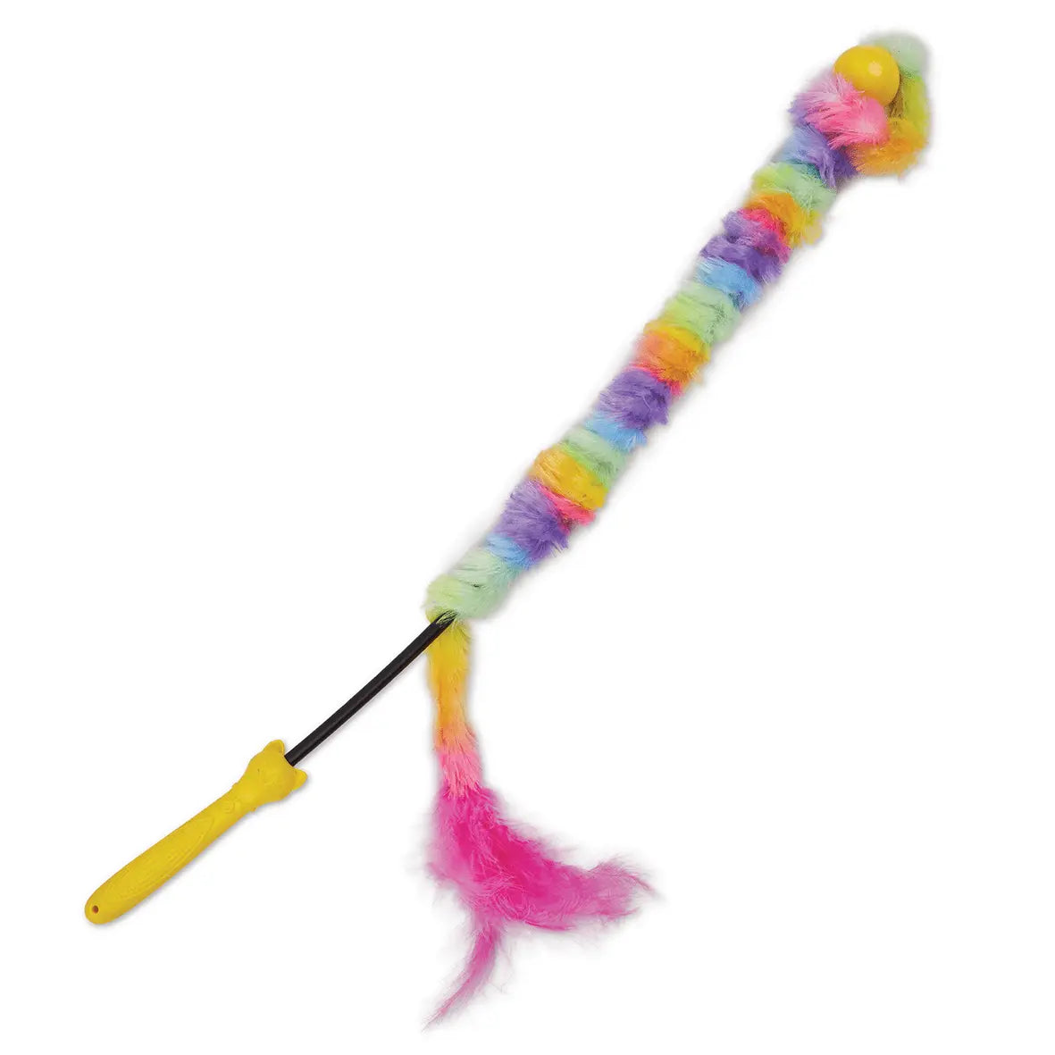 Kazoo Cat Toy Fluffy Rainbow Tail - Kellyville Pets