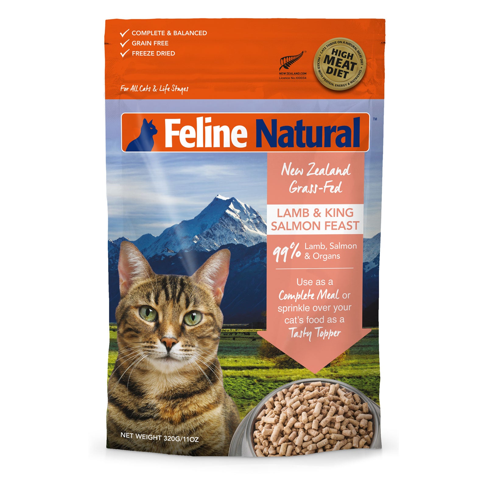 Feline Natural Cat Food Lamb & King Salmon