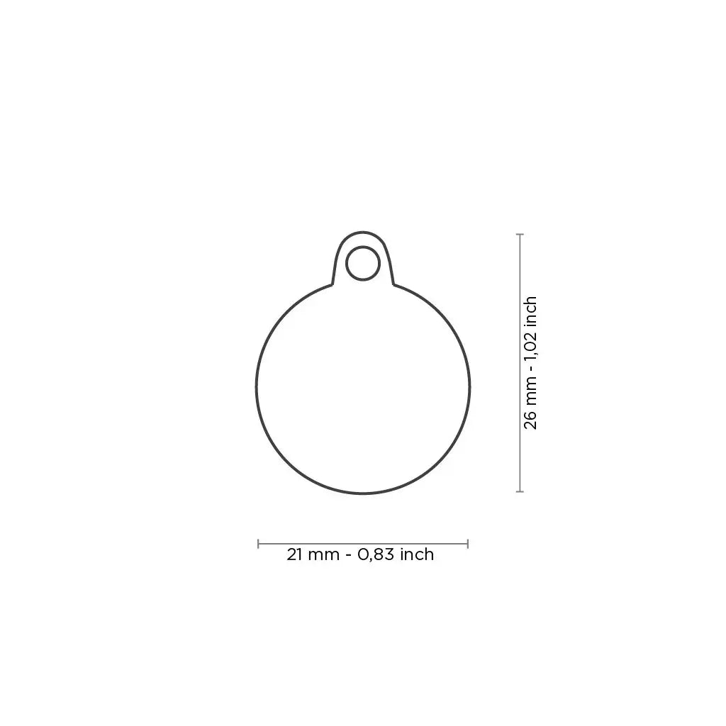 Pet Tag Basic Handmade Circle - Kellyville Pets