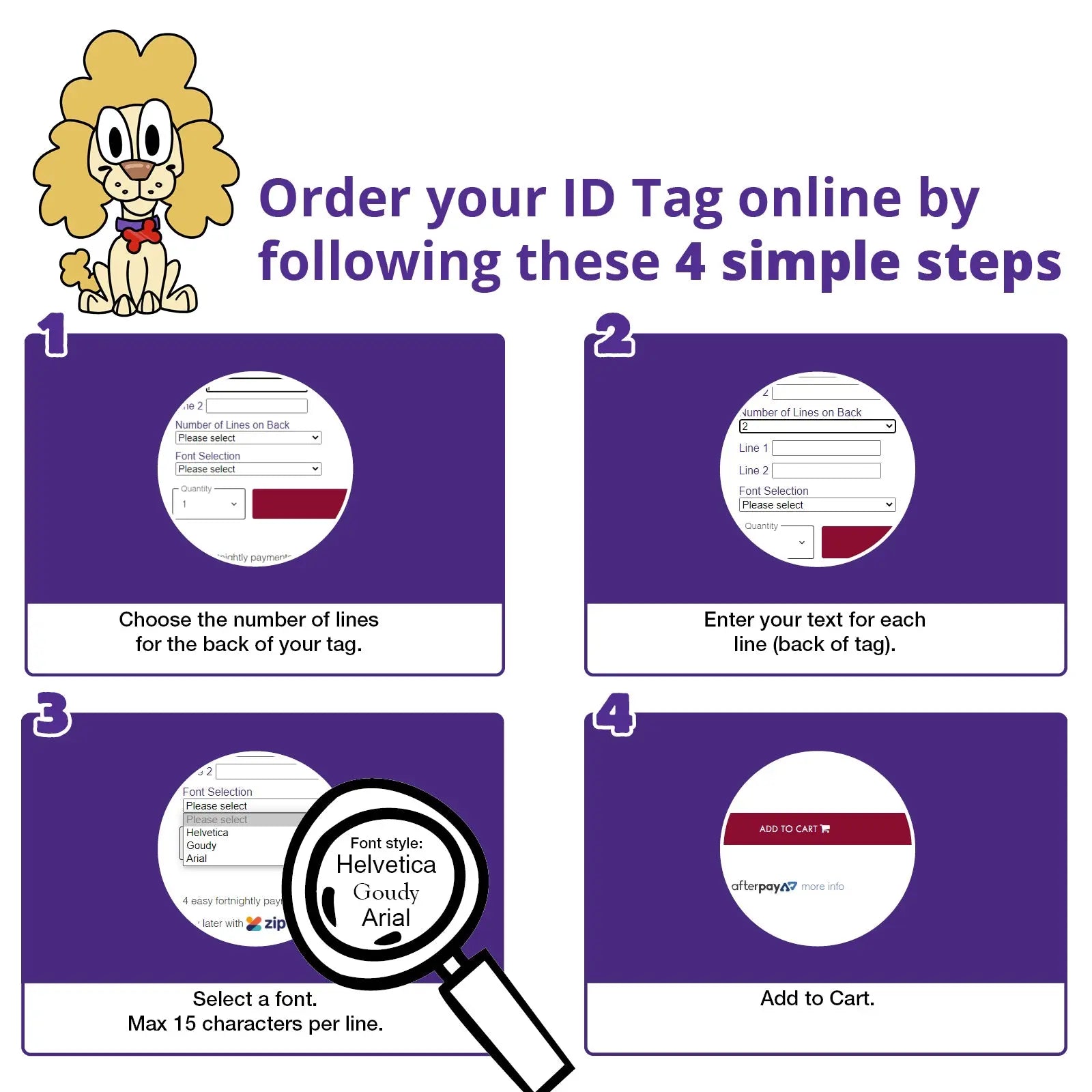 Pet Tag Glam Bone - Kellyville Pets