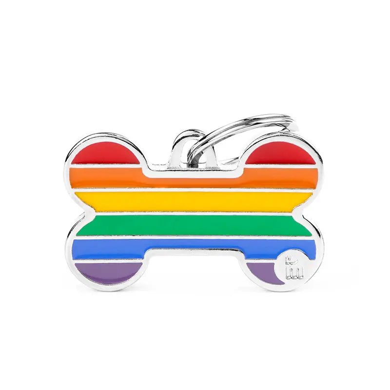 Pet Tag Rainbow Bone - Kellyville Pets