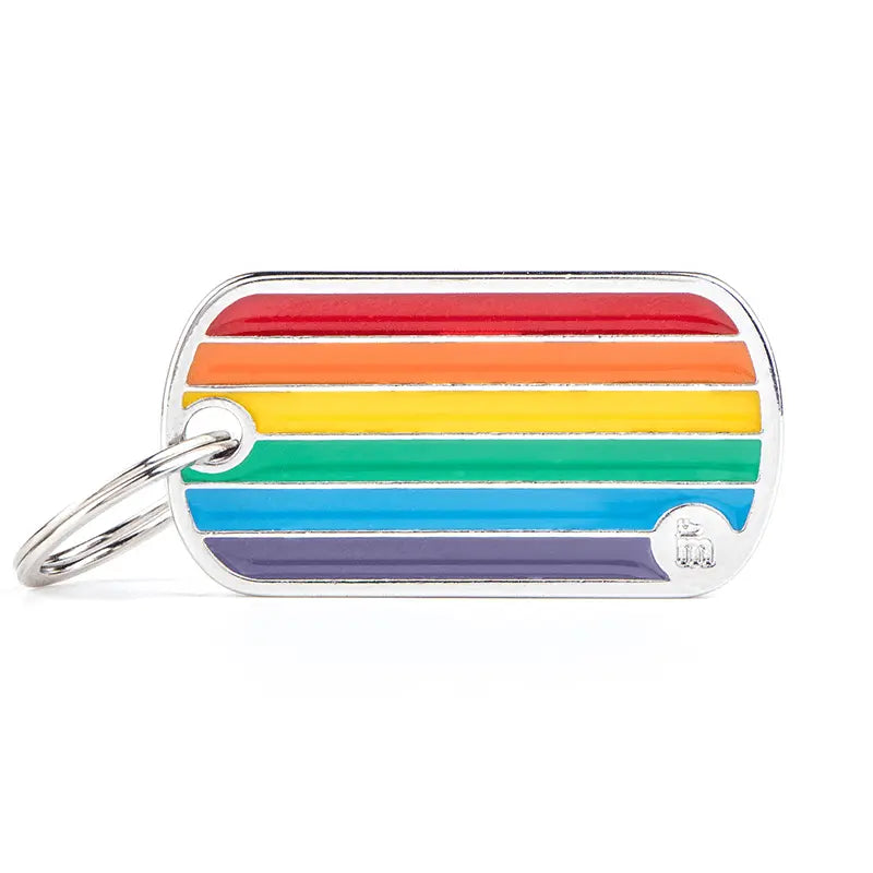 Pet Tag Rainbow Flag - Kellyville Pets